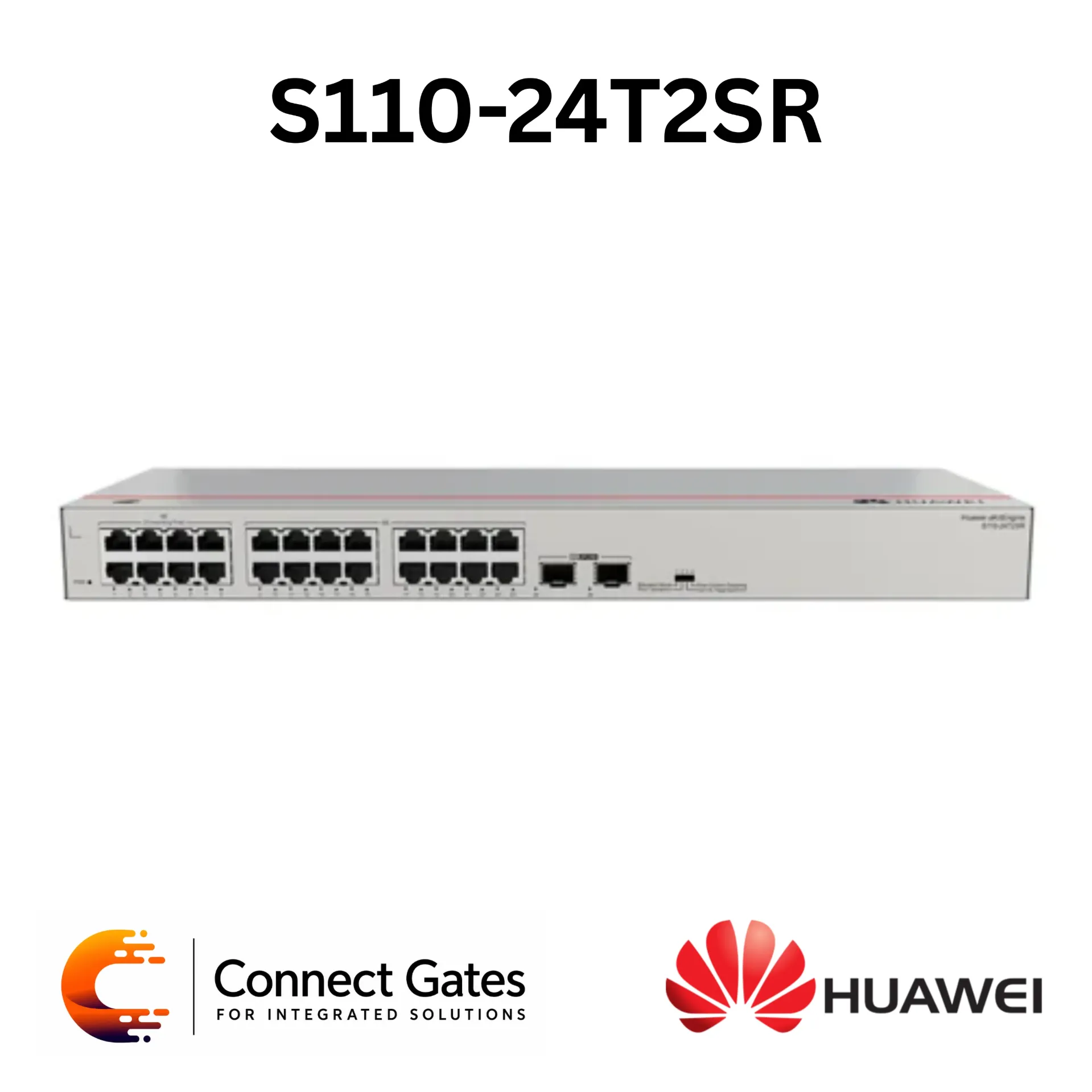 Huawei eKitEngine S110-24T2SR – 24-Port Gigabit Unmanaged Switch with 2 × GE SFP Uplinks