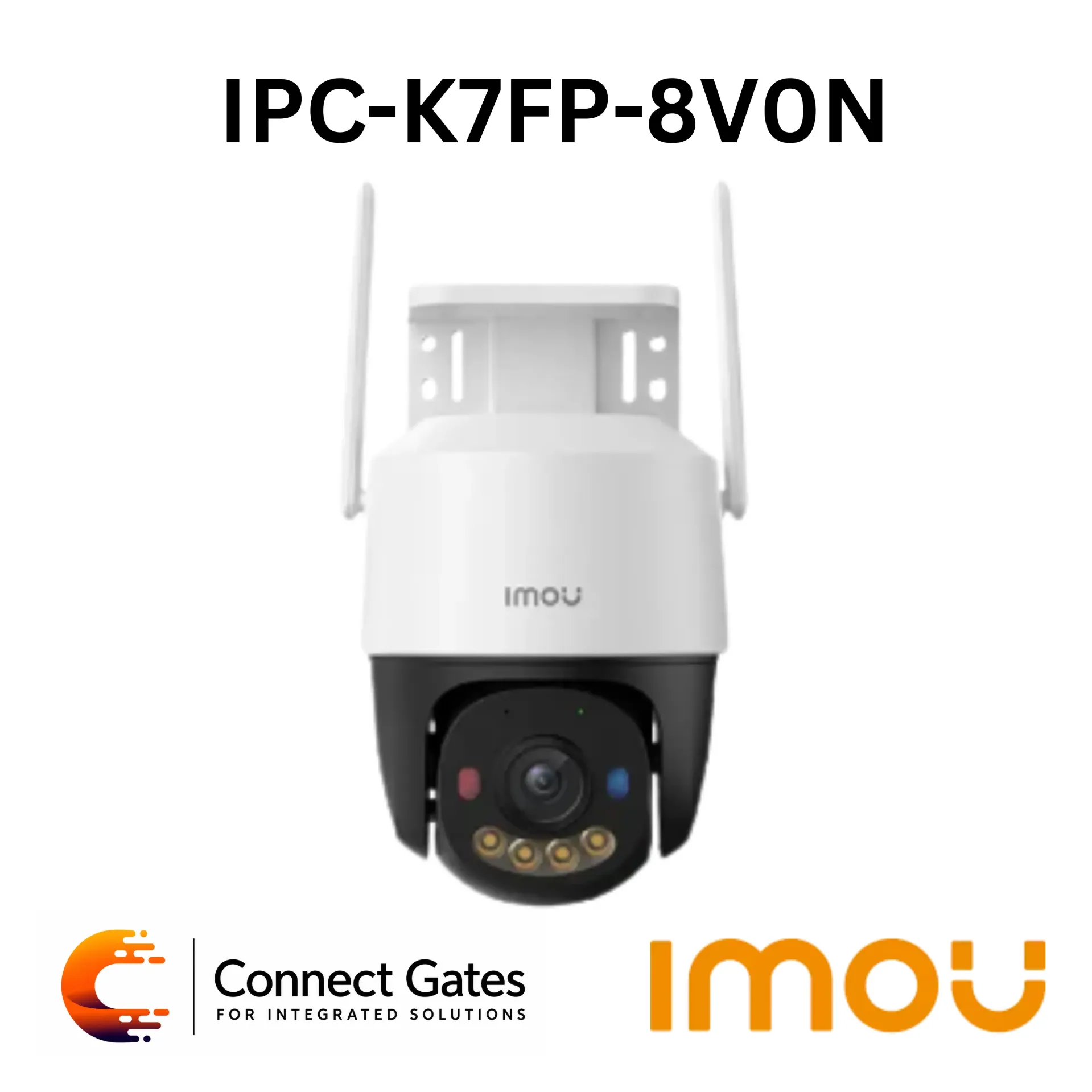 [IPC-K7FP-8V0N] Imou IPC-K7FP-8V0N – Cruiser SC 8MP Outdoor Wi-Fi P&T Camera with 4K Video, Wi-Fi 6, Smart Tracking, Active Deterrence & PoE