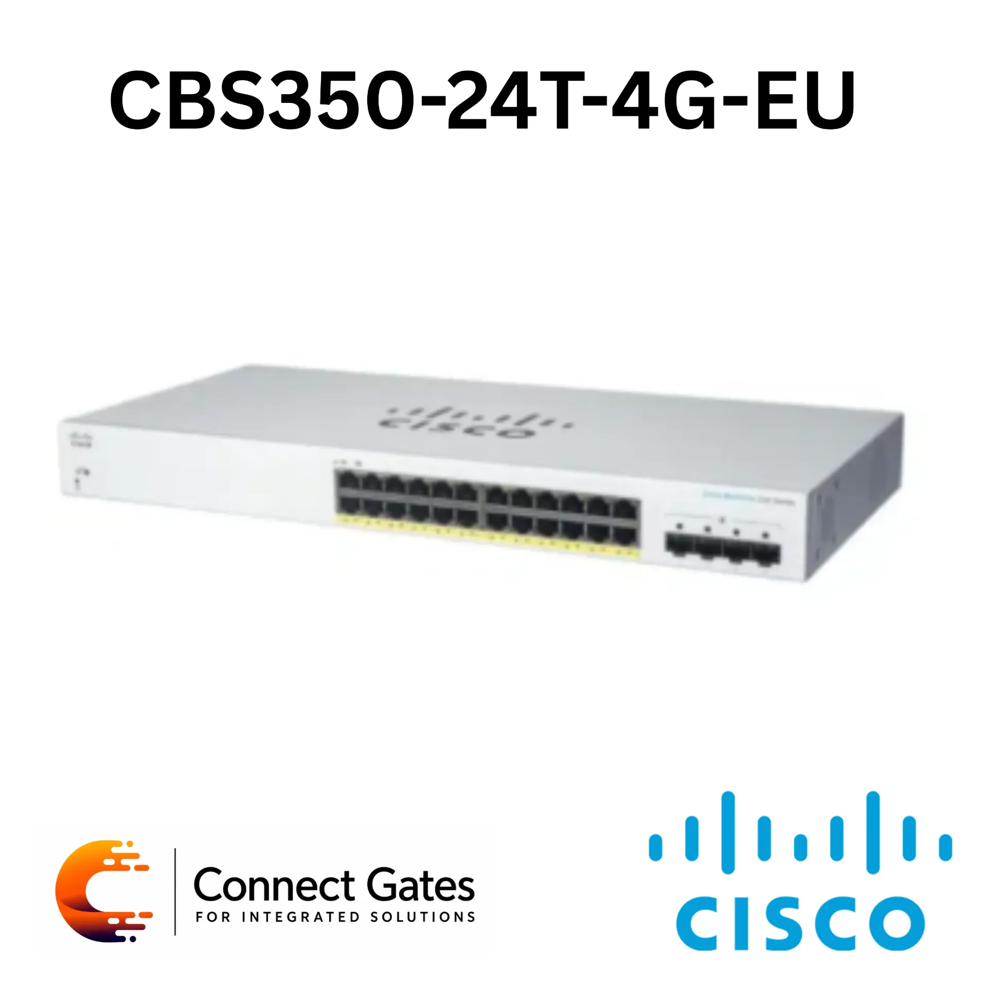[CBS350-24T-4G-EU] Cisco Business CBS350-24T-4G-EU – 24-Port Gigabit Managed Switch with 4 × 1G SFP Uplinks