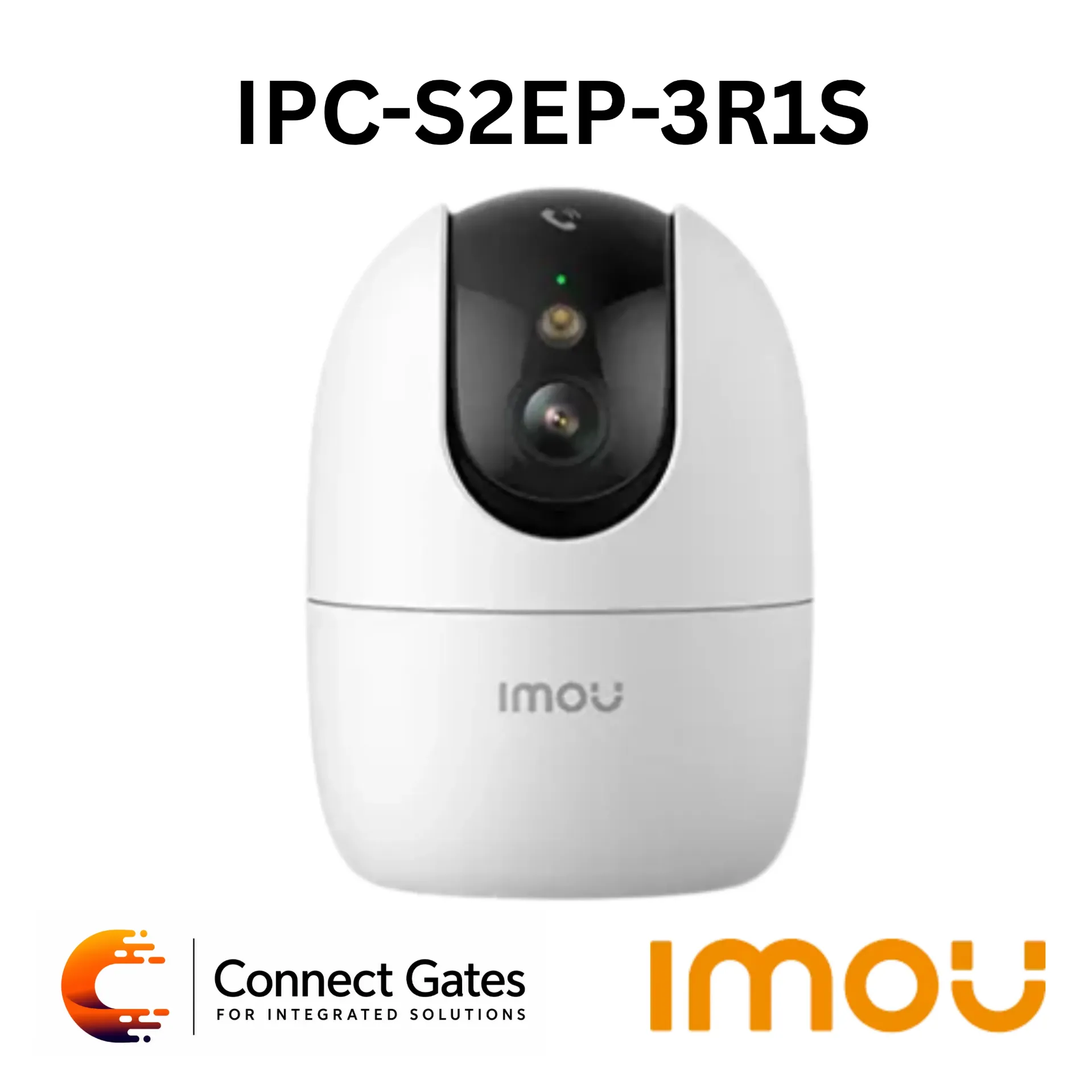 [IPC-S2EP-3R1S] Imou IPC-S2EP-3R1S – Ranger 2 Pro 3MP Indoor Wi-Fi Pan & Tilt Camera with Dual-Band Wi-Fi 6, One-Touch Call, Human & Pet Detection