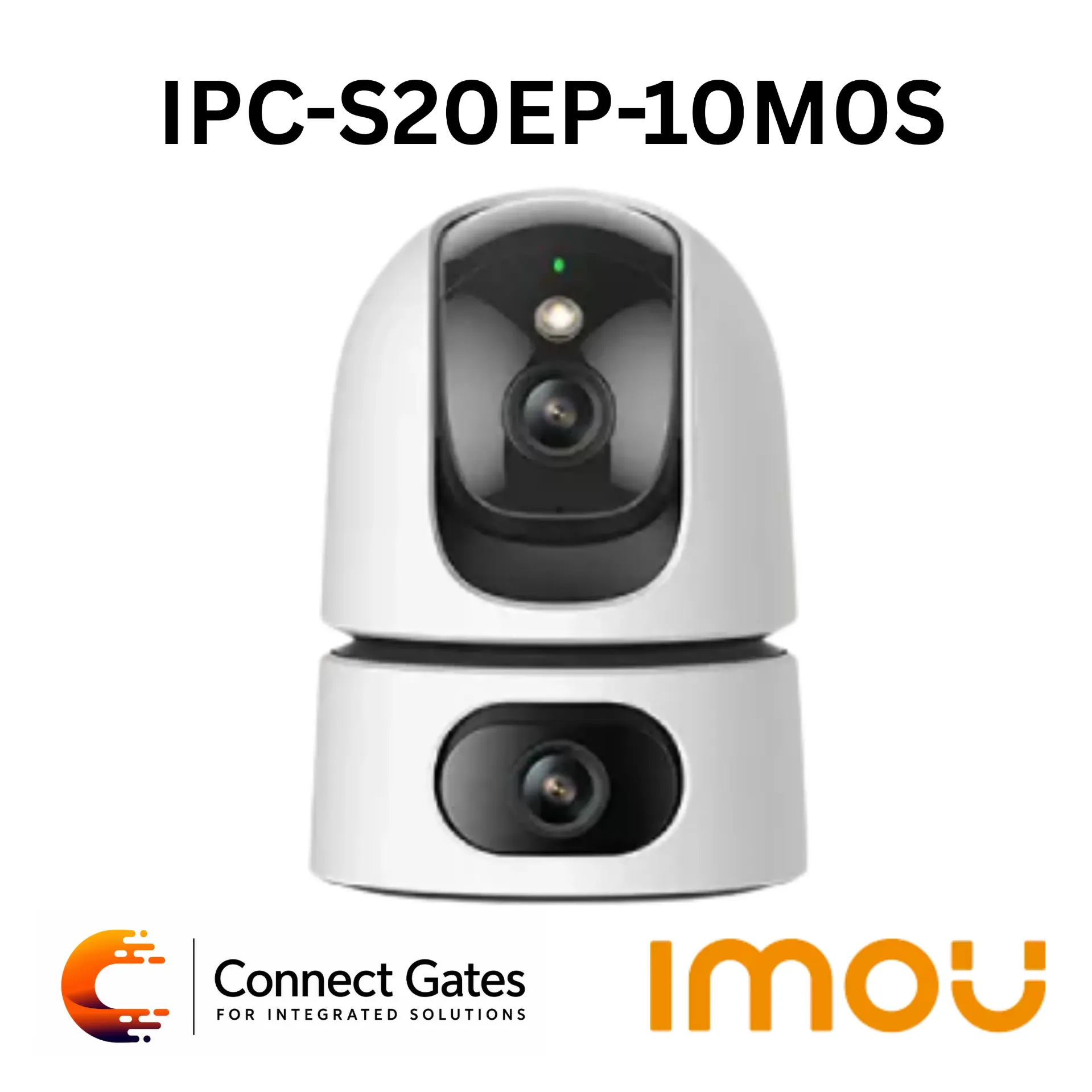 [IPC-S20EP-10M0S] Imou IPC-S20EP-10M0S – Ranger Dual 10MP Indoor Wi-Fi Dual-Lens P&T Camera with AI Human & Pet Detection, Smart Tracking & Active Deterrence