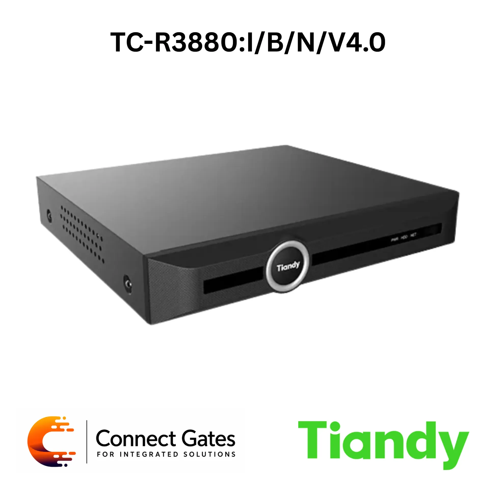 [TC-R3880:I/B/N/V4.0] Tiandy TC-R3880/B/N/V4.0 – NVR 80ch H.265 8HDD TC-R3880