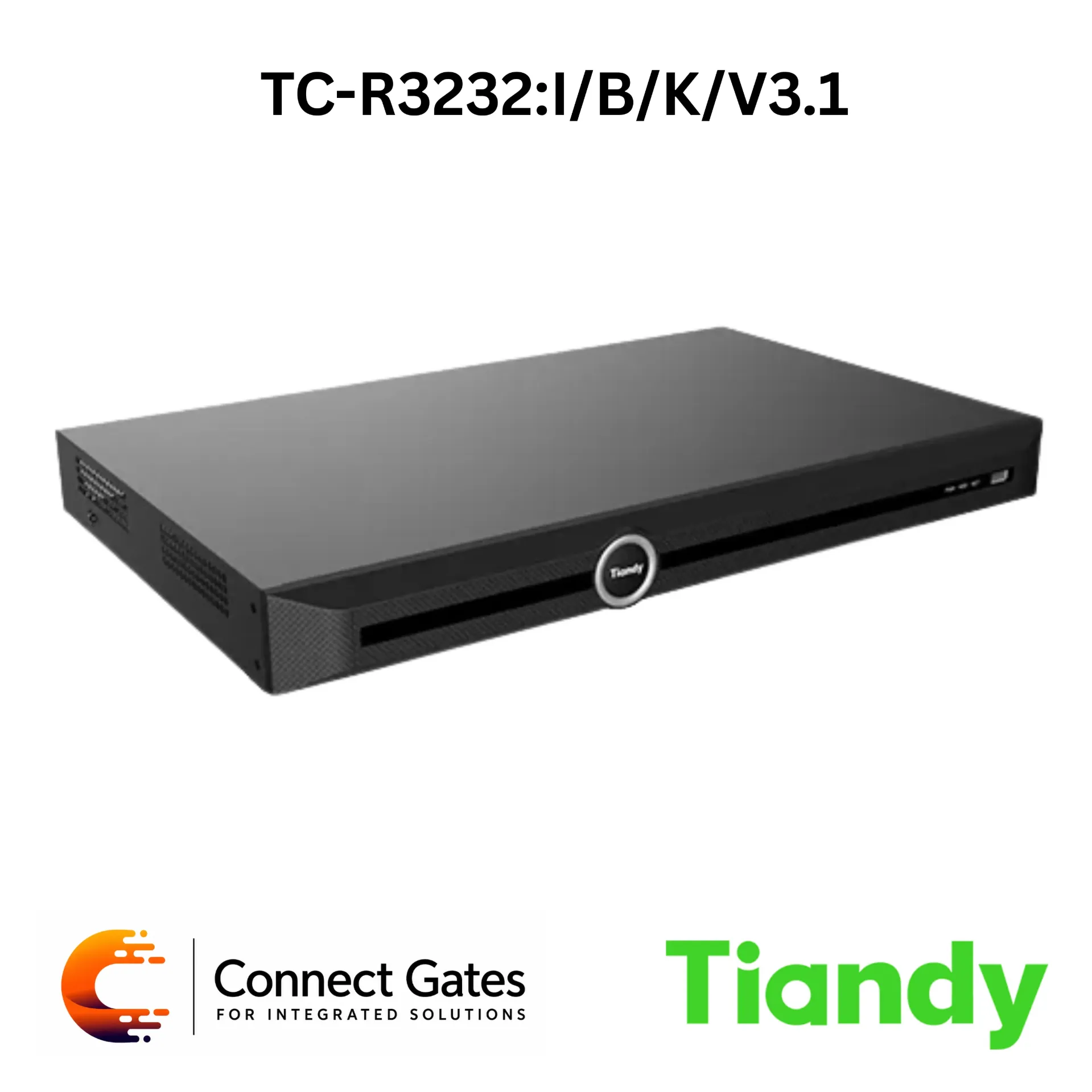 [TC-R3232:I/B/K/V3.1] Tiandy TC-R3232/B/K/V3.1 – NVR 32ch H.265 2HDD TC-R3232