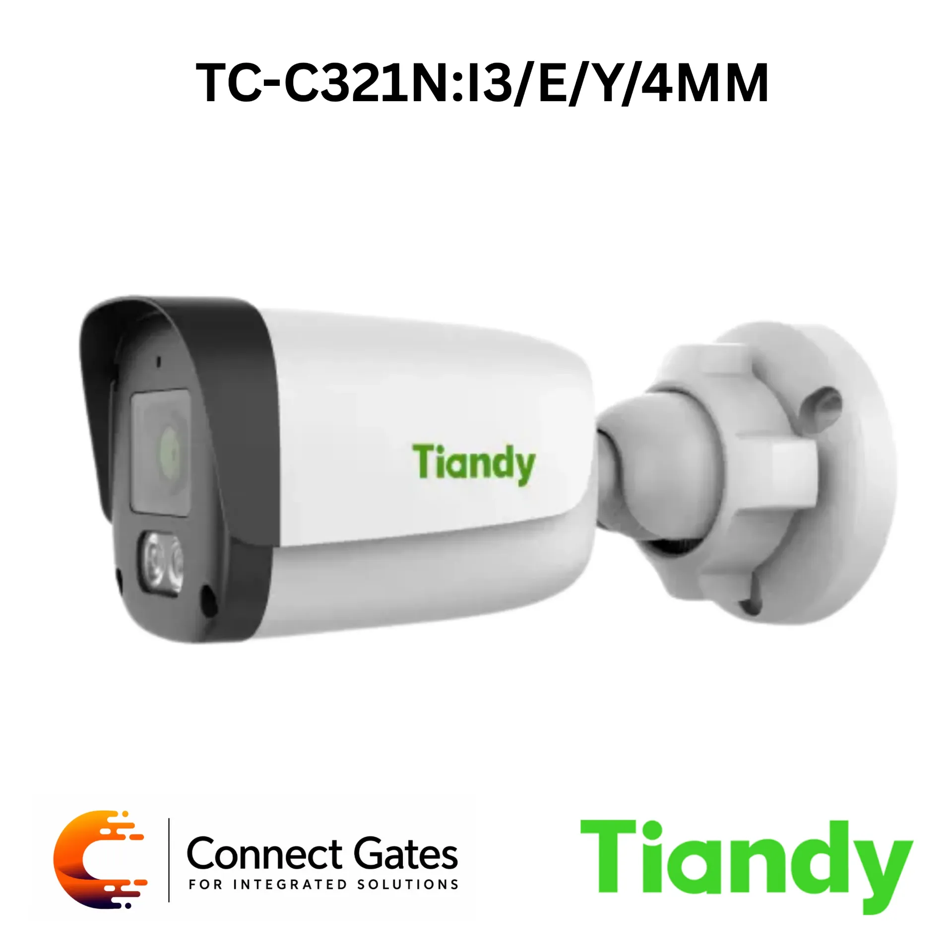 [TC-C321N:I3/E/Y/4MM] Tiandy TC-C321N/E/Y/4MM – 2MP 4MM AK Fixed Bullet Camera