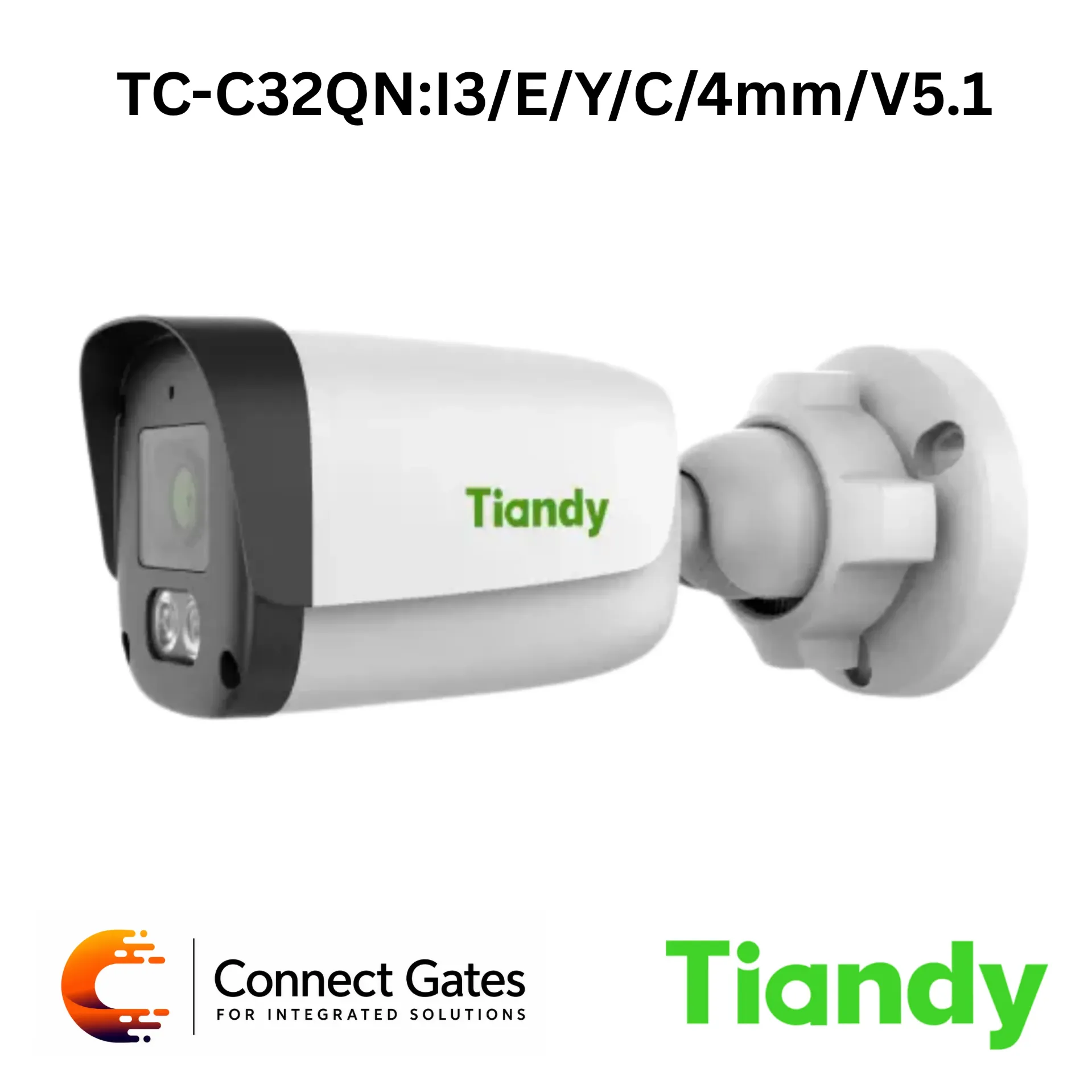 [TC-C32QN:I3/E/Y/C/4mm/V5.1] Tiandy TC-C32QN/E/Y/C/4mm/V5.1 – 2MP Fixed Bullet Camera TC-C32QN