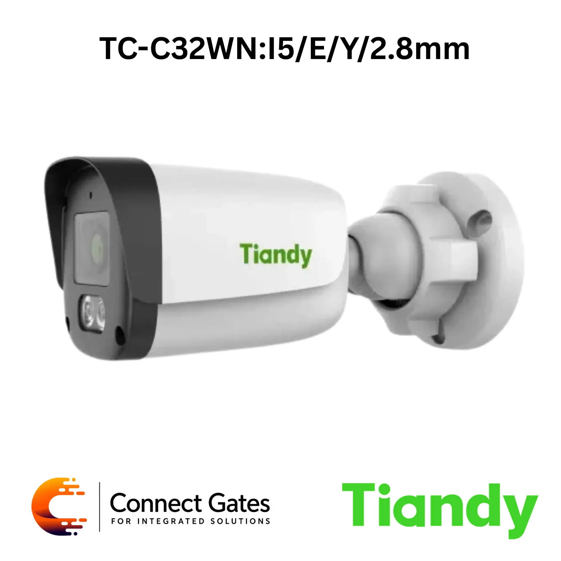 Tiandy TC-C32WN/E/Y/2.8mm – 2MP IR50 MIC 2.8MM Fixed Bullet Camera