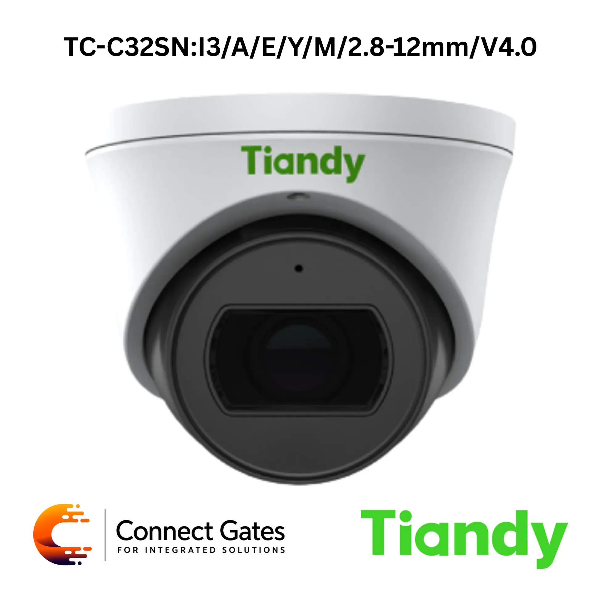 [TC-C32SN:I3/A/E/Y/M/2.8-12mm/V4.0] Tiandy TC-C32SN/A/E/Y/M/2.8-12mm/V4.0 – 2MP Motorized IR Turret Camera