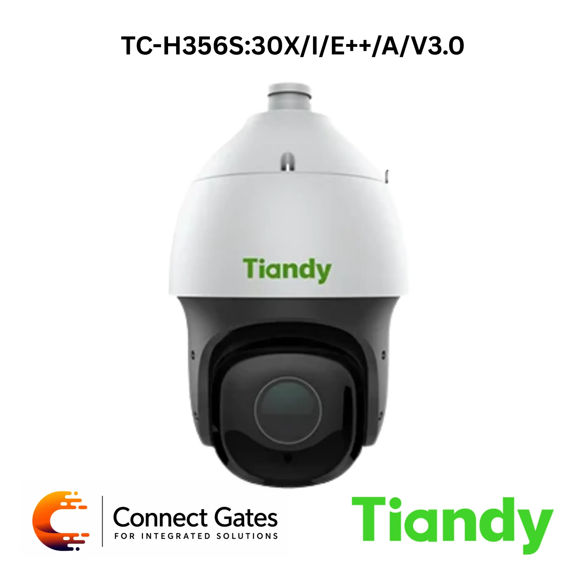 [TC-H356S:30X/I/E++/A/V3.0] Tiandy TC-H356S:30X/I/E++/A/V3.0 – 5MP 30× Starlight IR 200M POE AI PTZ Camera