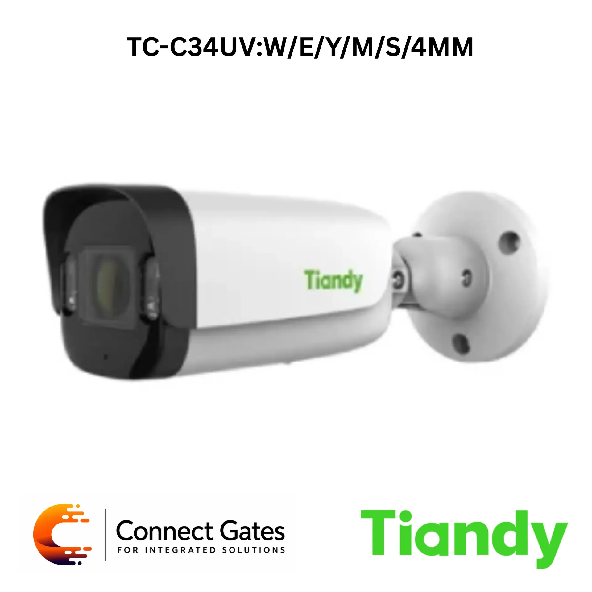 [TC-C34UV:W/E/Y/M/S/4MM] Tiandy TC-C34UV/E/Y/M/S/4MM – 4MP Trilight Polar Day