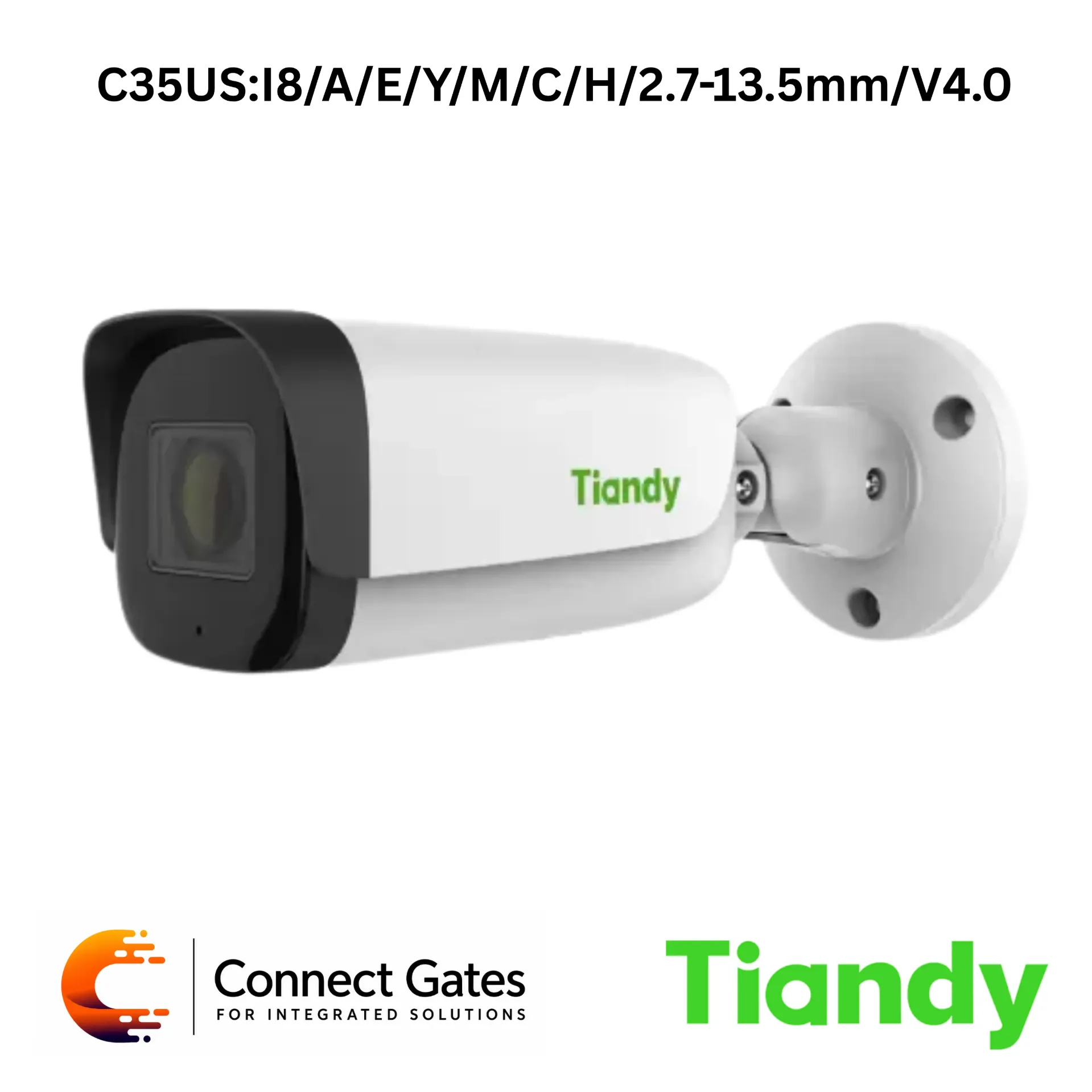 Tiandy TC-C35US/A/E/Y/M/C/H/2.7-13.5mm/V4.0 – 5MP Motorized 2.7~13.5mm IR80m Bullet Camera