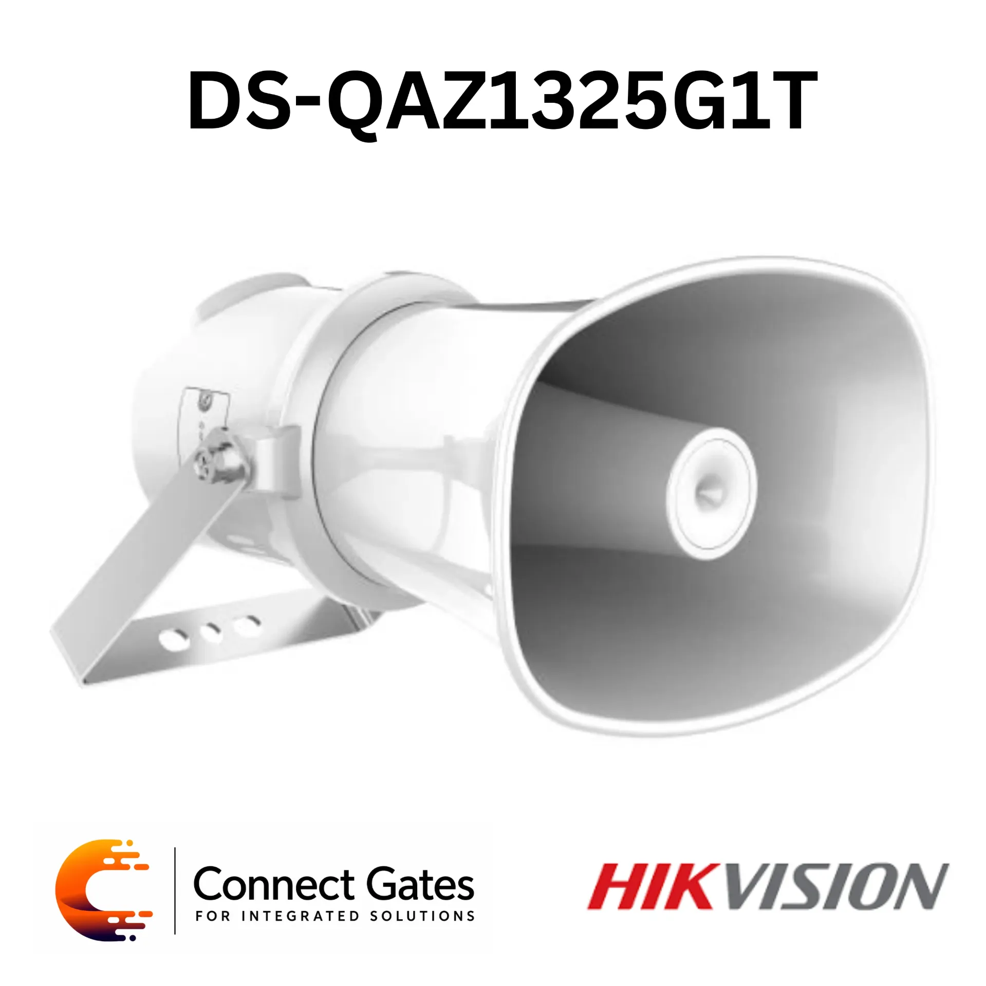 Hikvision DS-QAZ1325G1T – 25W Network Horn Speaker with Two-Way Audio, TTS & IP67 Protection