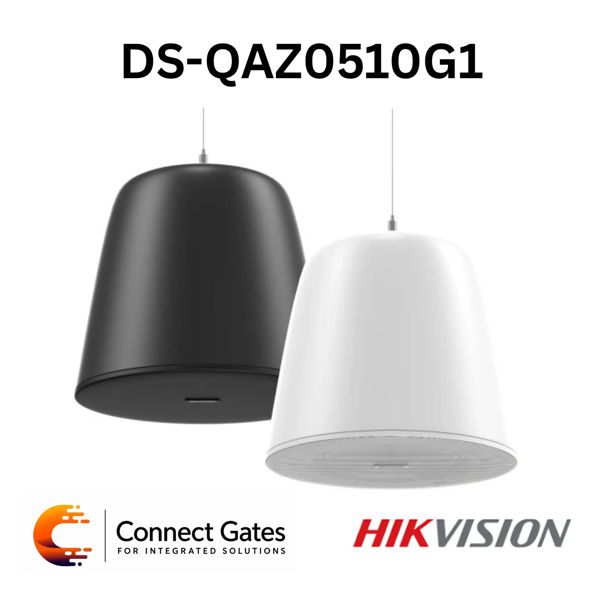 Hikvision DS-QAZ0510G1 – 10W Analog Pendant Speaker with 100V / 70V / 8Ω Input