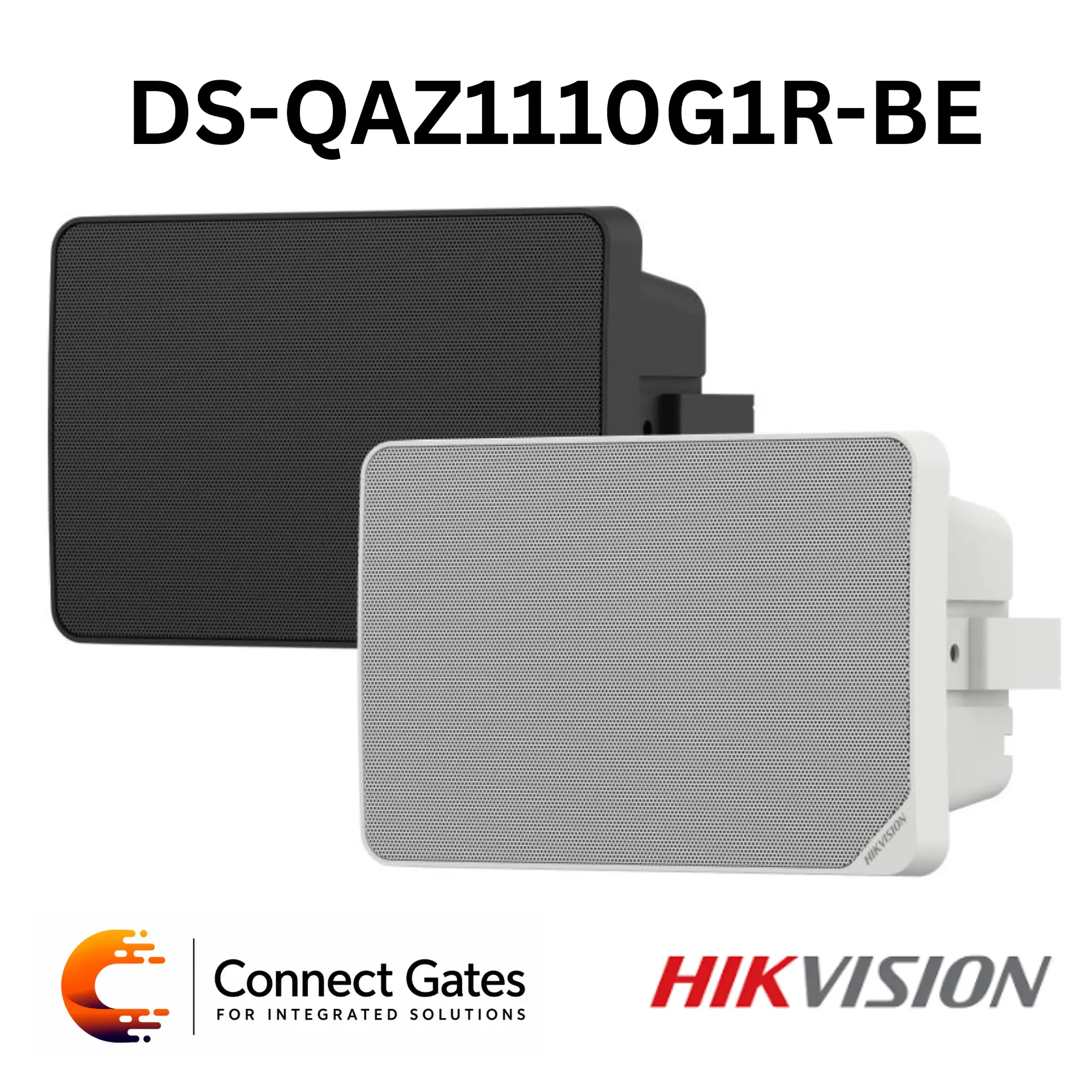 Hikvision DS-QAZ1110G1R-BE – 10W Network Cabinet Speaker with PoE, Two-Way Audio, Bluetooth & Local Storage