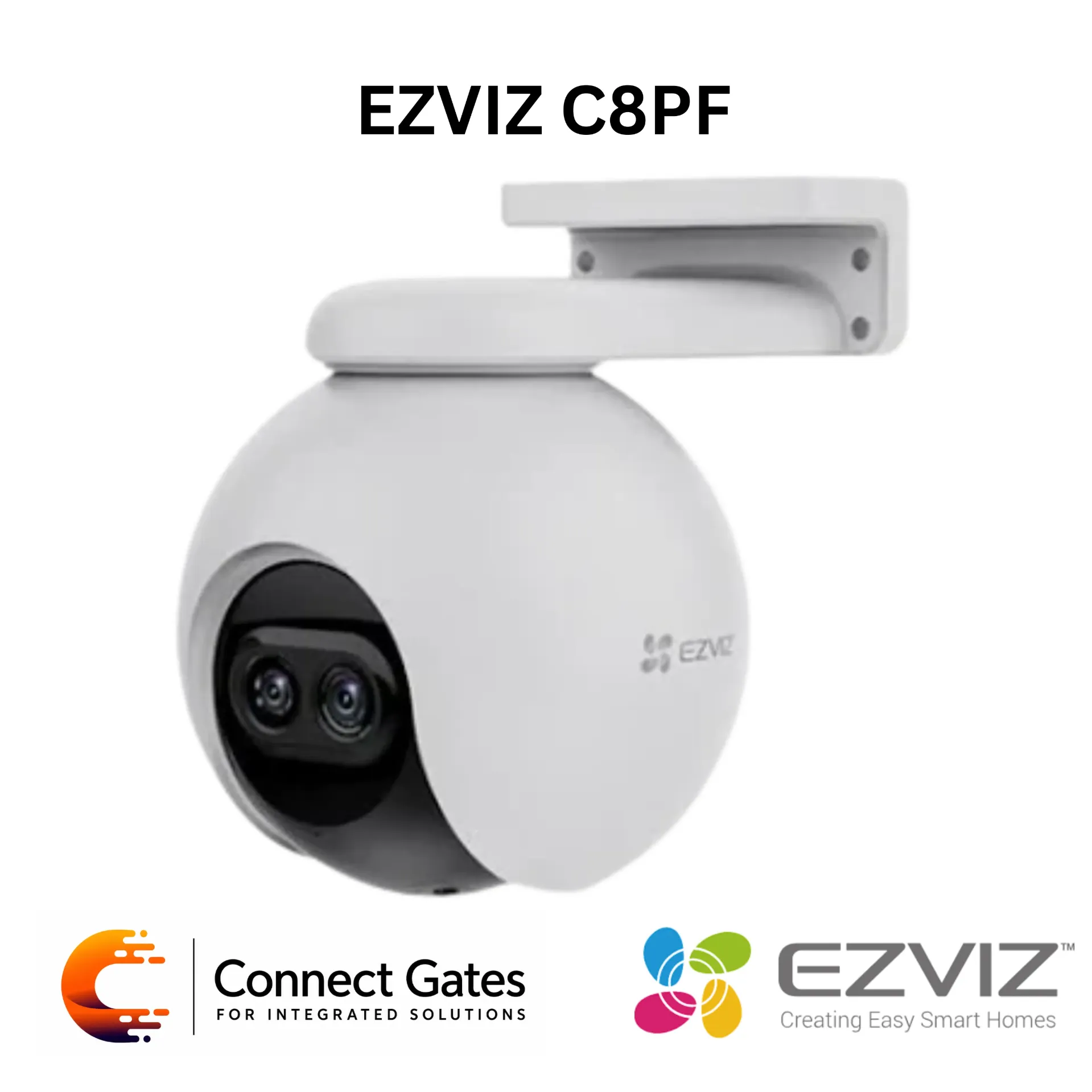 [C8PF] EZVIZ C8PF Dual-Lens Outdoor Pan & Tilt Wi-Fi Camera – 1080p, 8× Mixed Zoom, Picture-in-Picture View, AI Human Detection, 360° Coverage, Two-Way Talk, 512GB Storage.