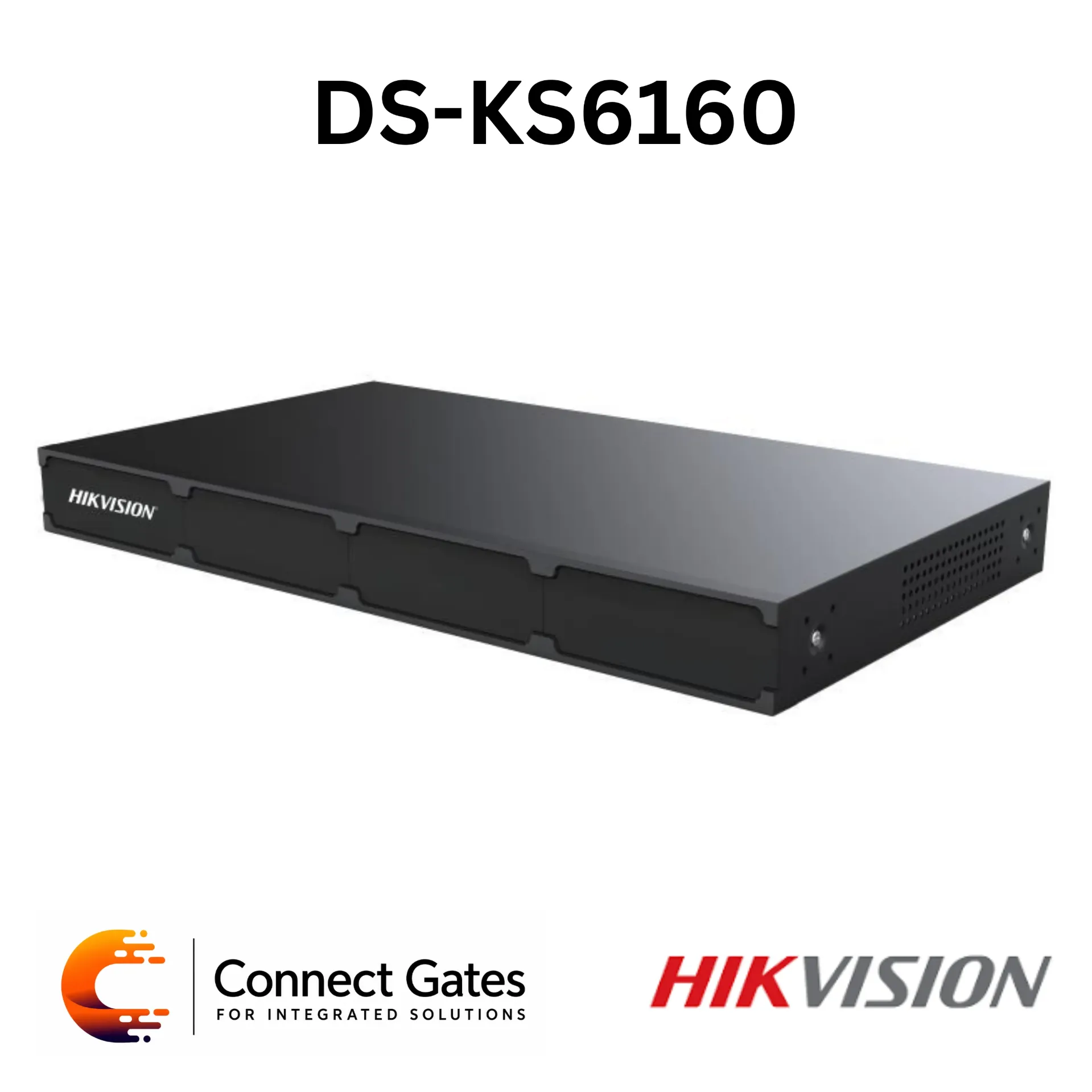 [DS-KS6160] Hikvision DS-KS6160 SIP Server – Up to 200 SIP Extensions, 60 Concurrent Calls, Dual Gigabit LAN, Modular Expansion Board Support, SATA Storage, 100–240VAC.