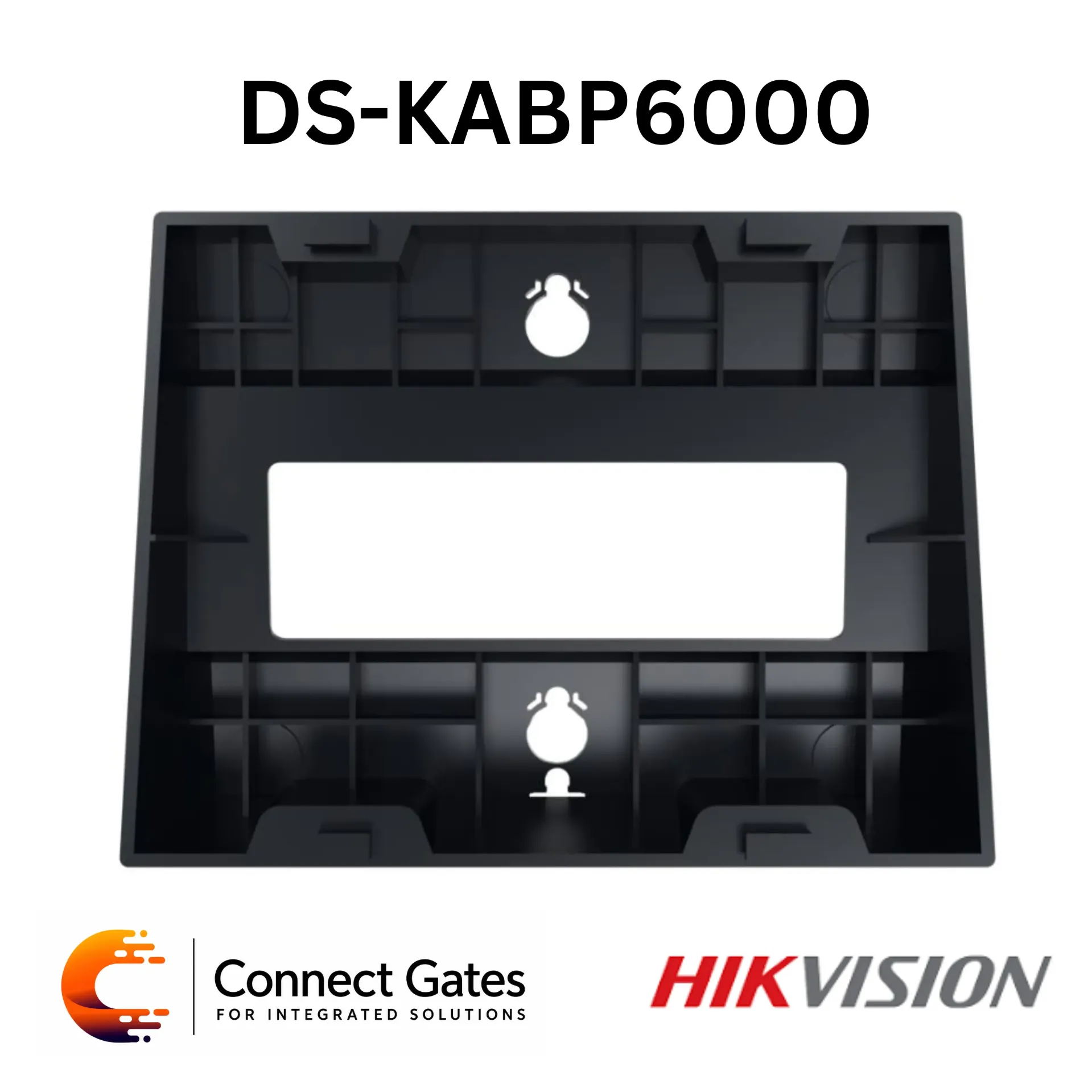 [DS-KABP6000] Hikvision DS-KABP6000 Wall-Mounted Bracket for DS-KP6000-HE1 SIP Phone – ABS Material, Indoor Installation, 137.9 × 117.5 × 59.3mm.