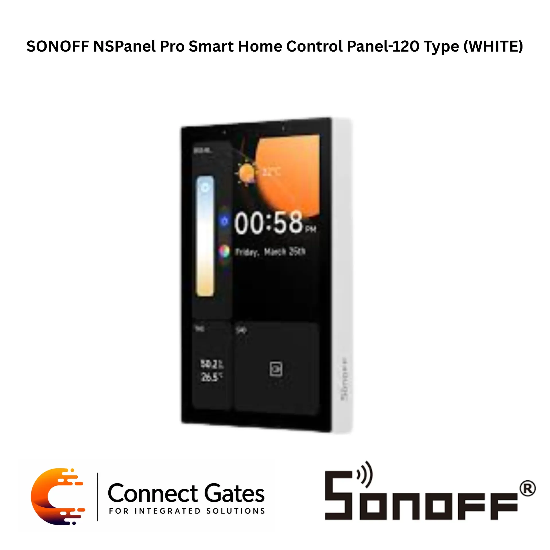 [sonoff_1122] SONOFF NSPanel Pro 120 Smart Home Control Panel – White | 4.7” Touchscreen, Built-in Zigbee 3.0 Hub, Matter Bridge, Camera Viewer, Wi-Fi Smart Home Control Panel.