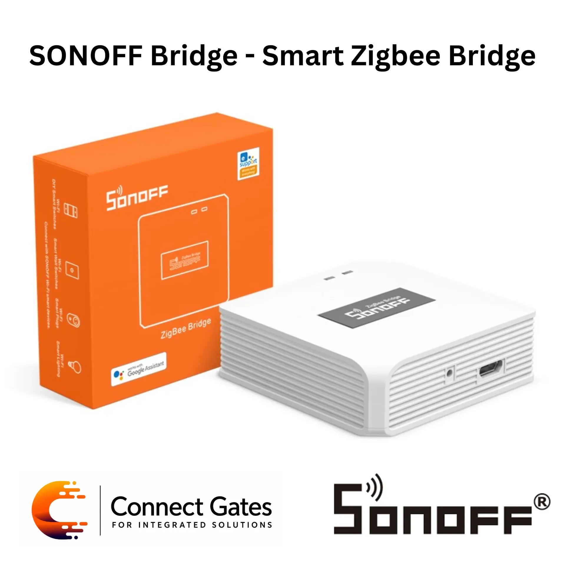 [SONOFF Bridge - Smart Zigbee Bridge] SONOFF ZBBridge Smart Zigbee Bridge – ZBBridge | Zigbee 3.0 Wi-Fi Gateway, eWeLink App, Smart Scenes, Alexa & Google Assistant.