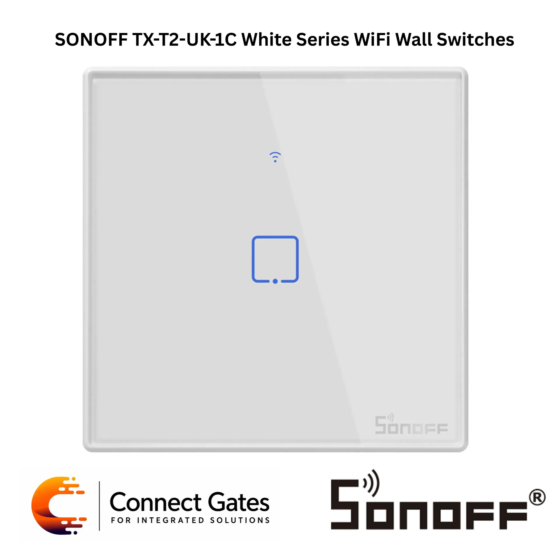 [TX-T2-UK-1C] SONOFF TX-T2-UK-1C White Series WiFi Wall Switches