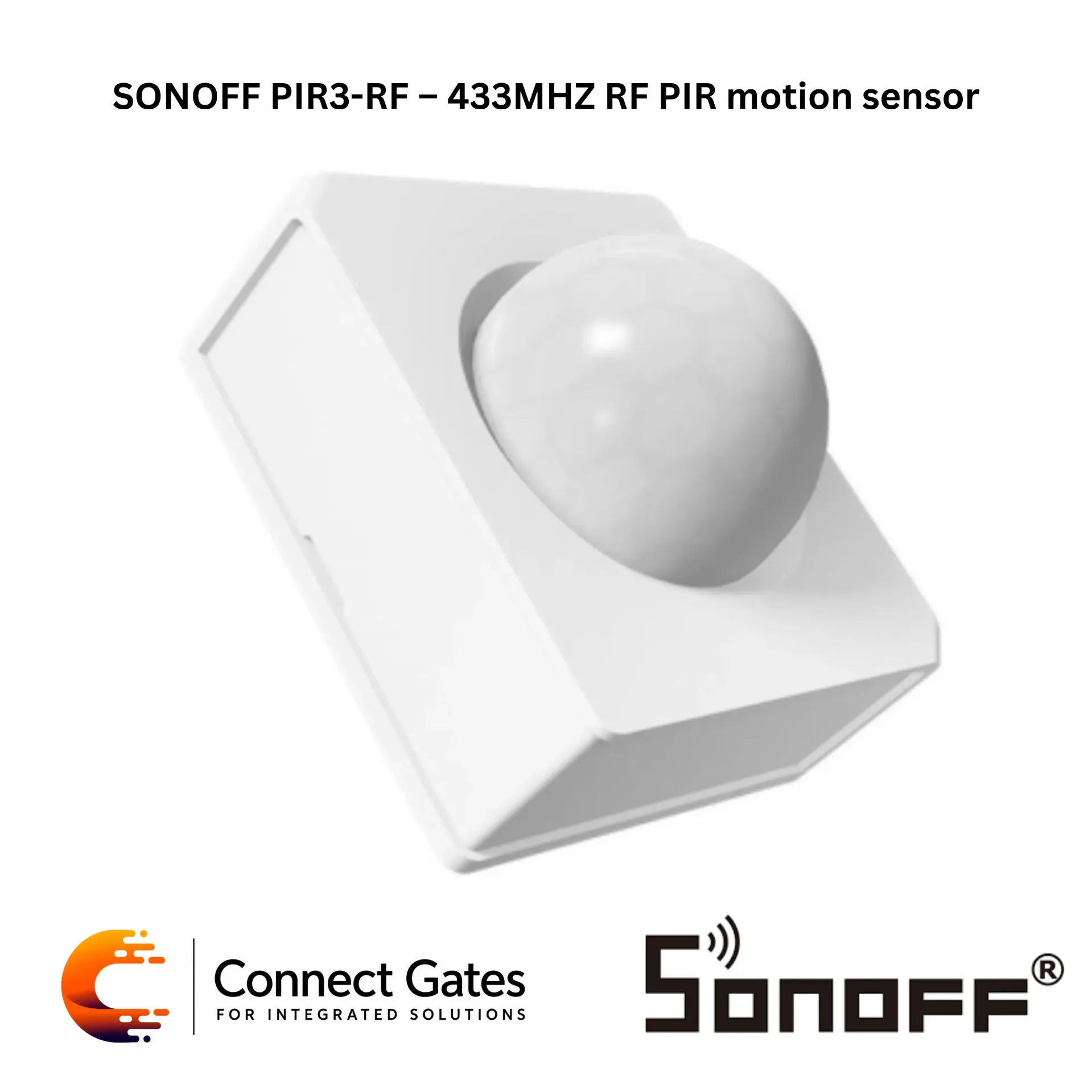 [SONOFF PIR3-RF] SONOFF PIR3-RF 433MHz RF PIR Motion Sensor – PIR3-RF | 433.92MHz Motion Detector, 8m Detection Range, Smart Scene Trigger, RF Bridge Required.