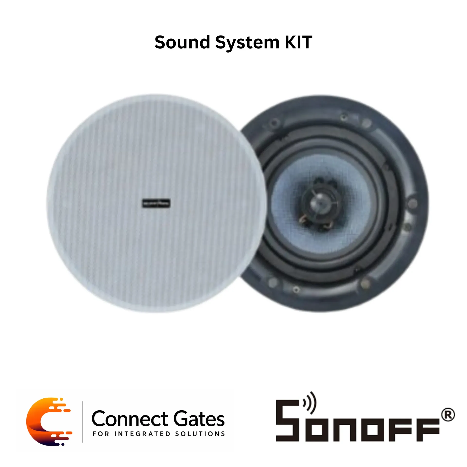 [1140] Sound System KIT 1140 / WE-648 – 1 Master + 3 Slave Wi-Fi & Bluetooth Ceiling Speaker Kit with Amplifier