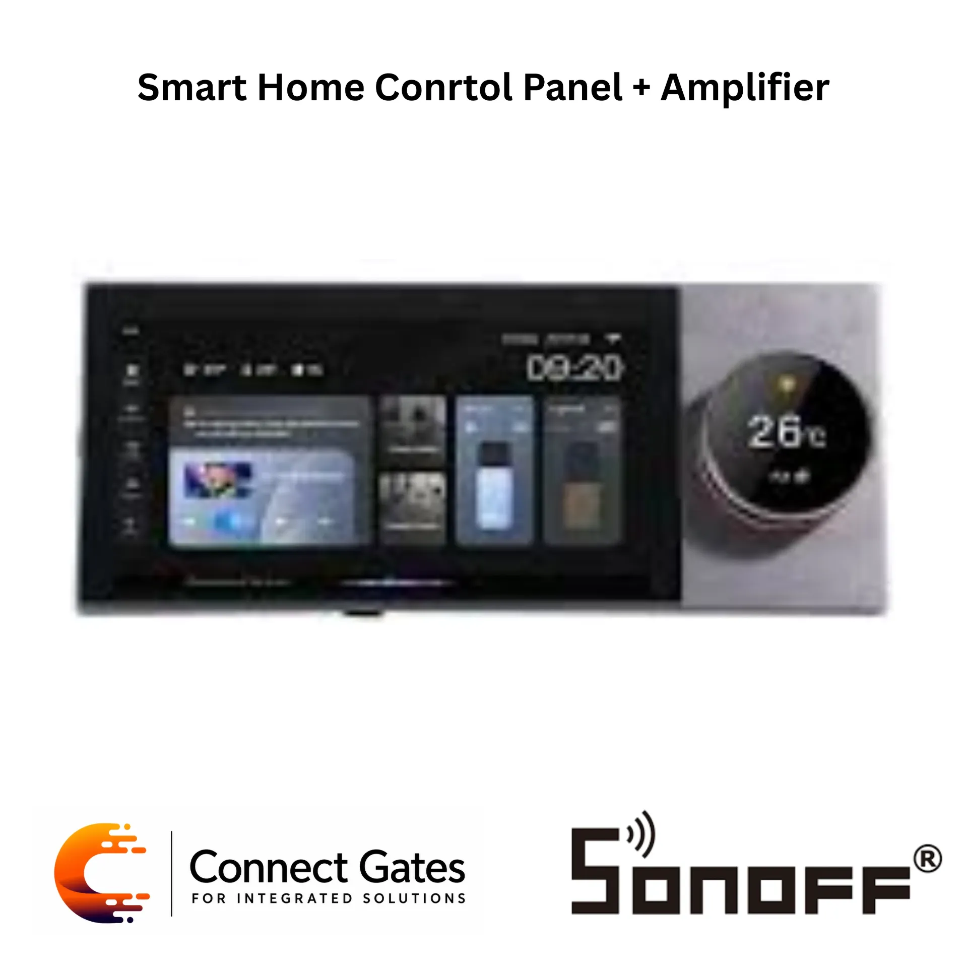 [1137] PW-730 Smart Home Control Panel + Amplifier 1137 – Android Touch Screen Wall Amplifier, Bluetooth Audio, Smart Home & Background Music Control Panel