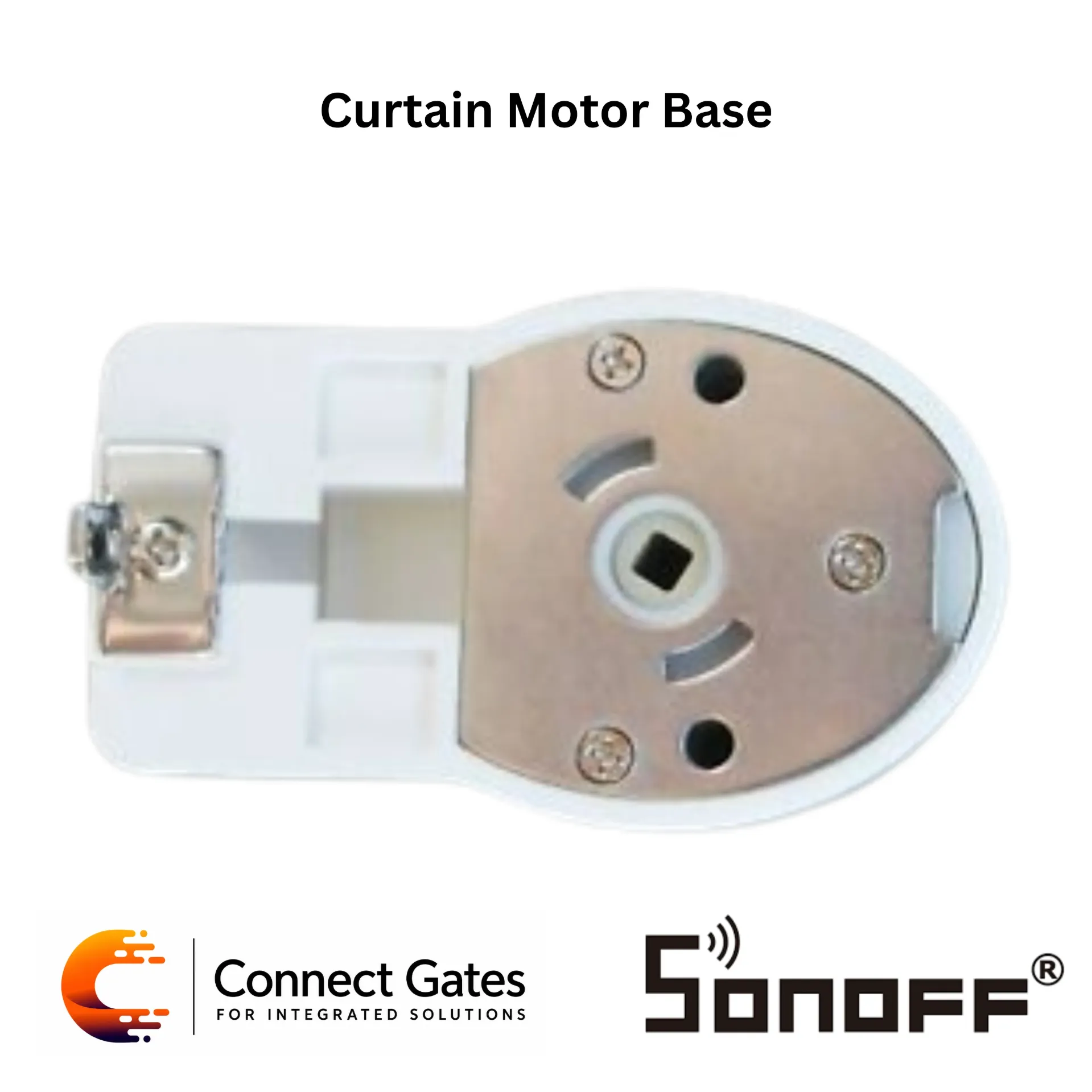 SONOFF Smart Curtain DC Motor Base – Mounting Base for Motorized Curtain System Installation.
