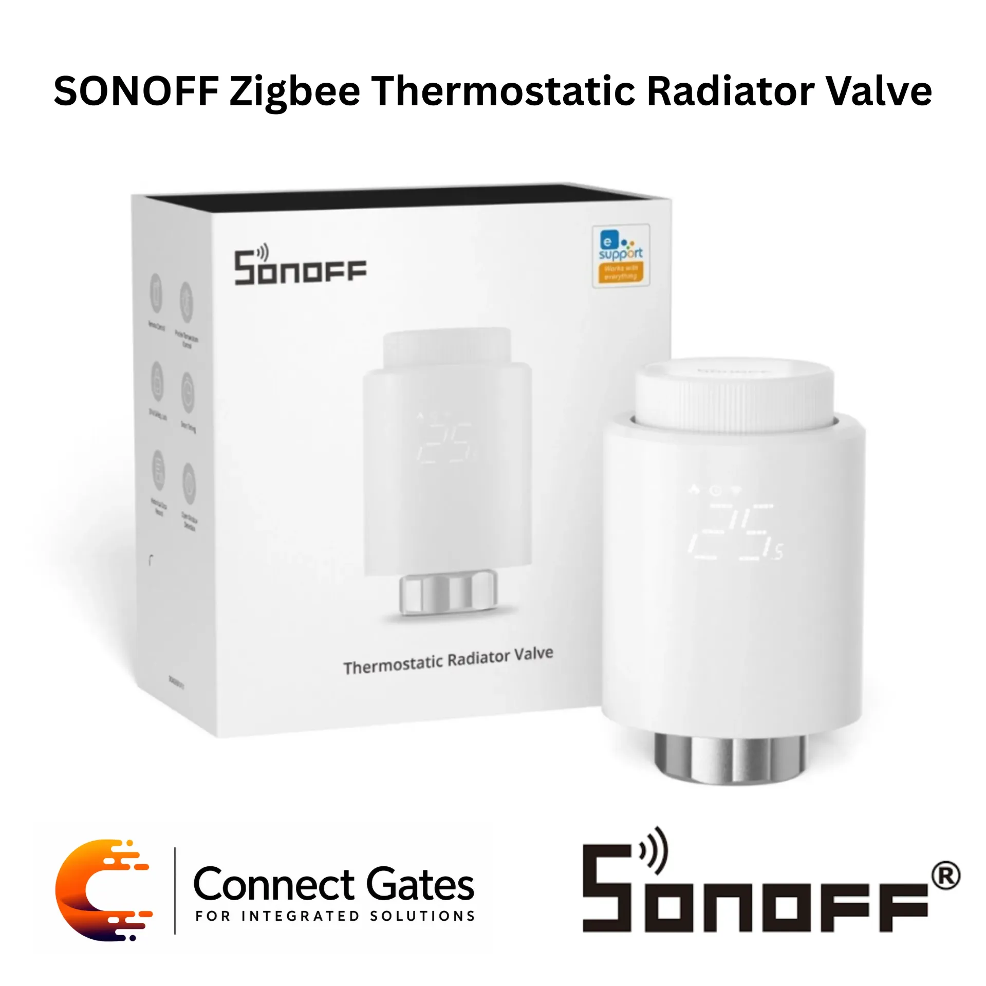 [1997] SONOFF TRVZB Zigbee Thermostatic Radiator Valve – Smart Radiator Heating Controller, Zigbee 3.0, Schedule, Open Window Detection, eWeLink App, Alexa & Google Home Compatible