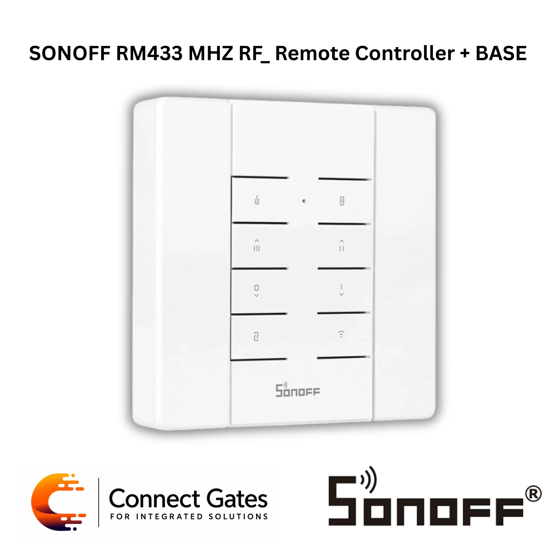 [SONOFF RM433 MHZ RF] SONOFF RM433 Remote Controller Base – Wall-Mount Holder Stand for RM433 433MHz RF Remote.