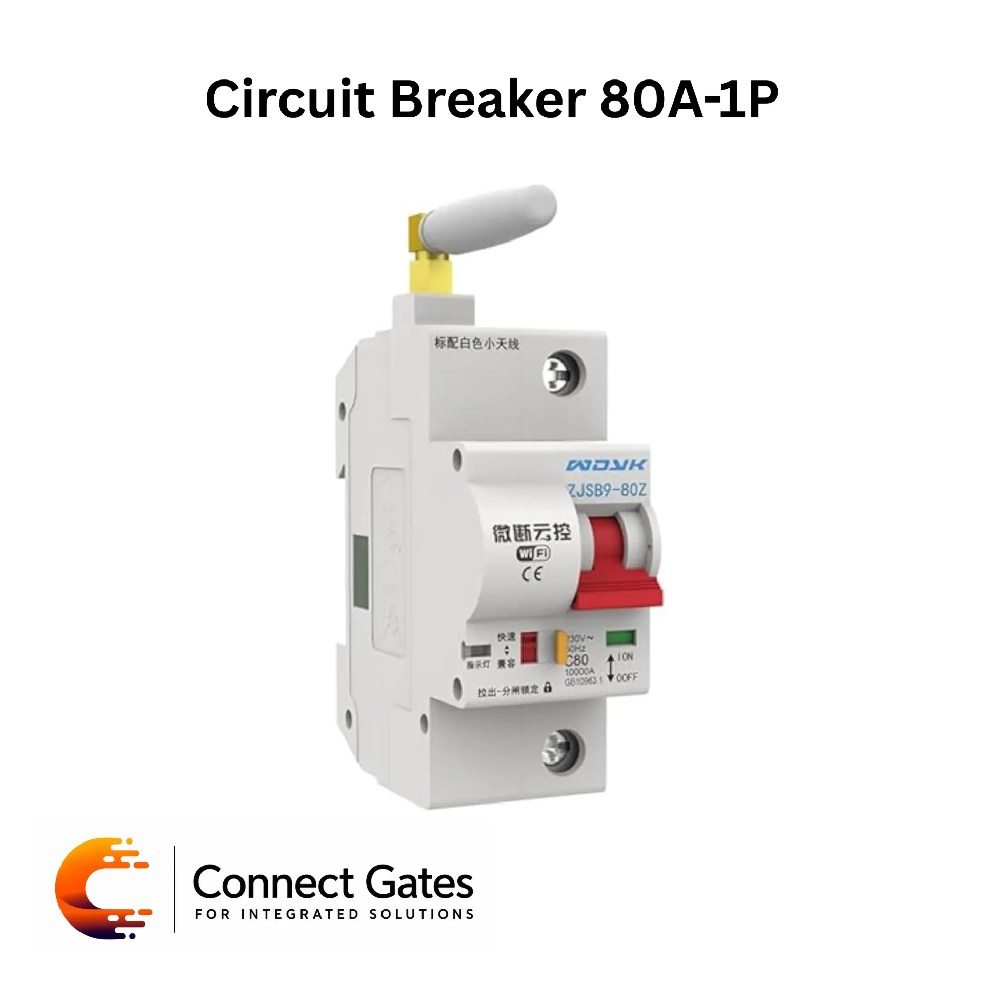 [80A-1P] SONOFF 80A 1P Smart Wi-Fi Circuit Breaker – eWeLink Remote Control, AC230V, Time Scheduling & Voice Control.