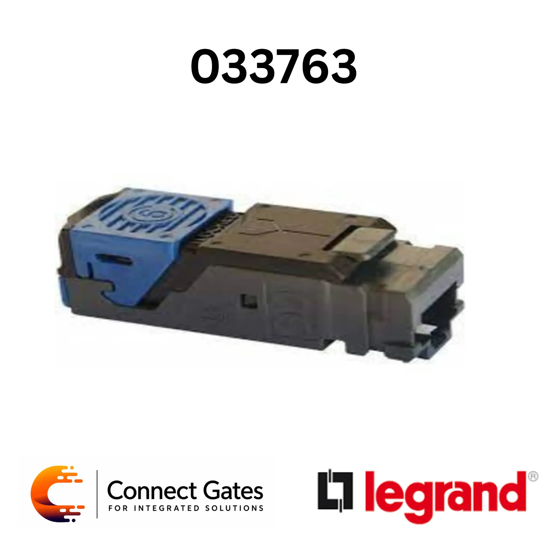 [33763] Legrand 0 337 63 LCS3 Cat.6 UTP Connector Cassette – 6 RJ45 Toolless Connectors.