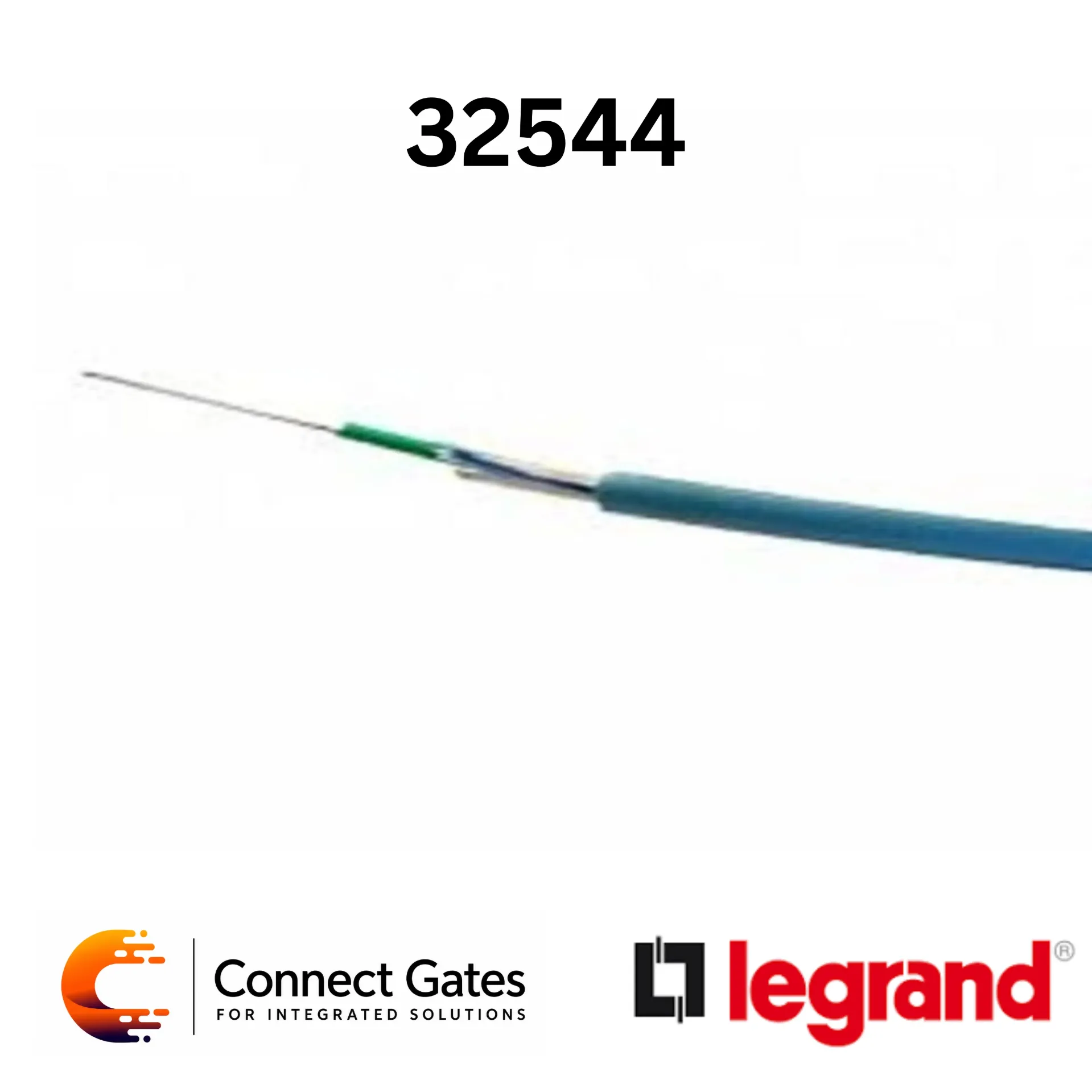 [32544] Legrand 0 325 44 OM4 8-Fibre Loose Tube Indoor/Outdoor Fiber Optic Cable – LSZH Aqua 2000m Reel.