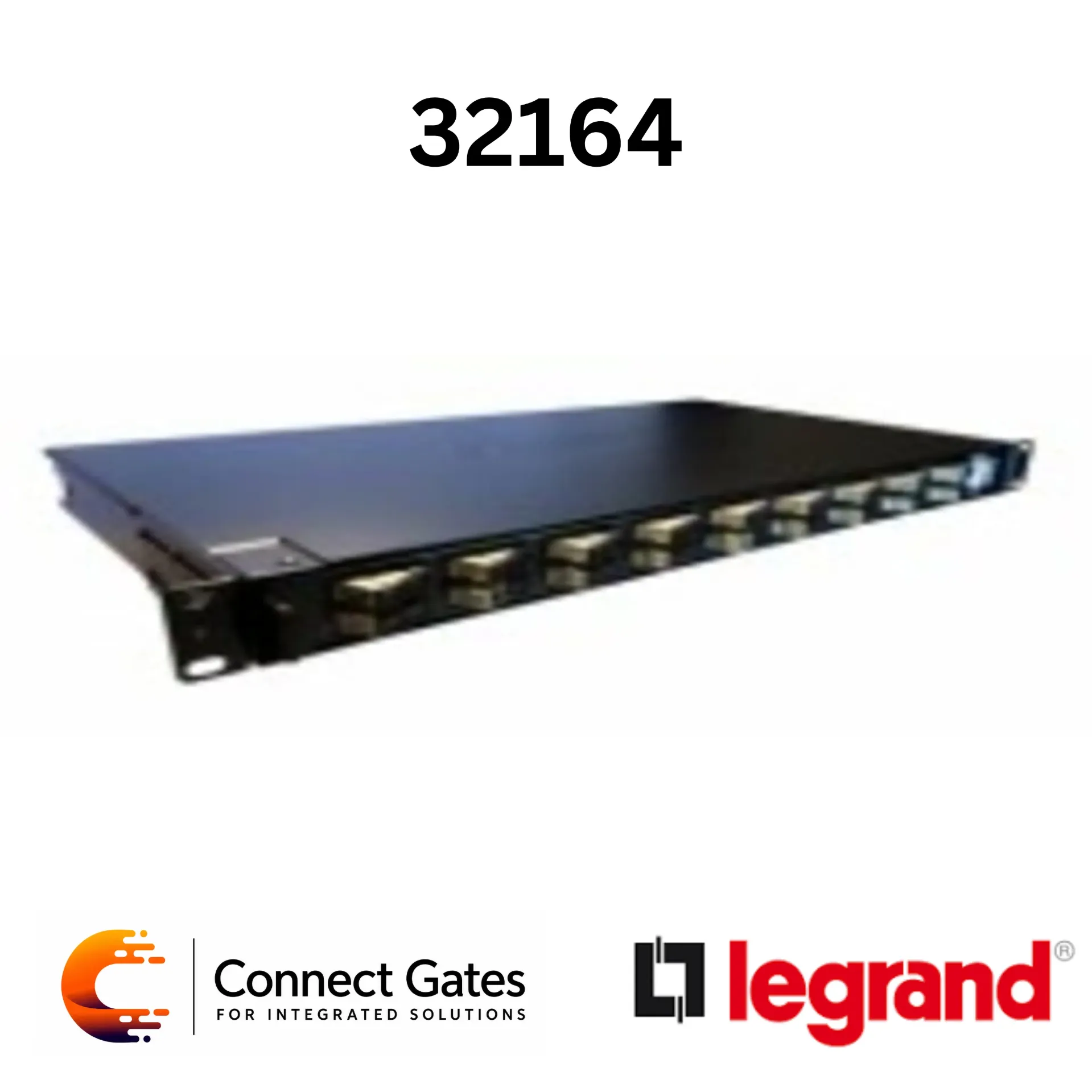 [32164] Legrand 0 321 64 19” Pre-Equipped Fibre Optic Drawer – 12 SC Singlemode Duplex Blue, 1U Sliding Panel.