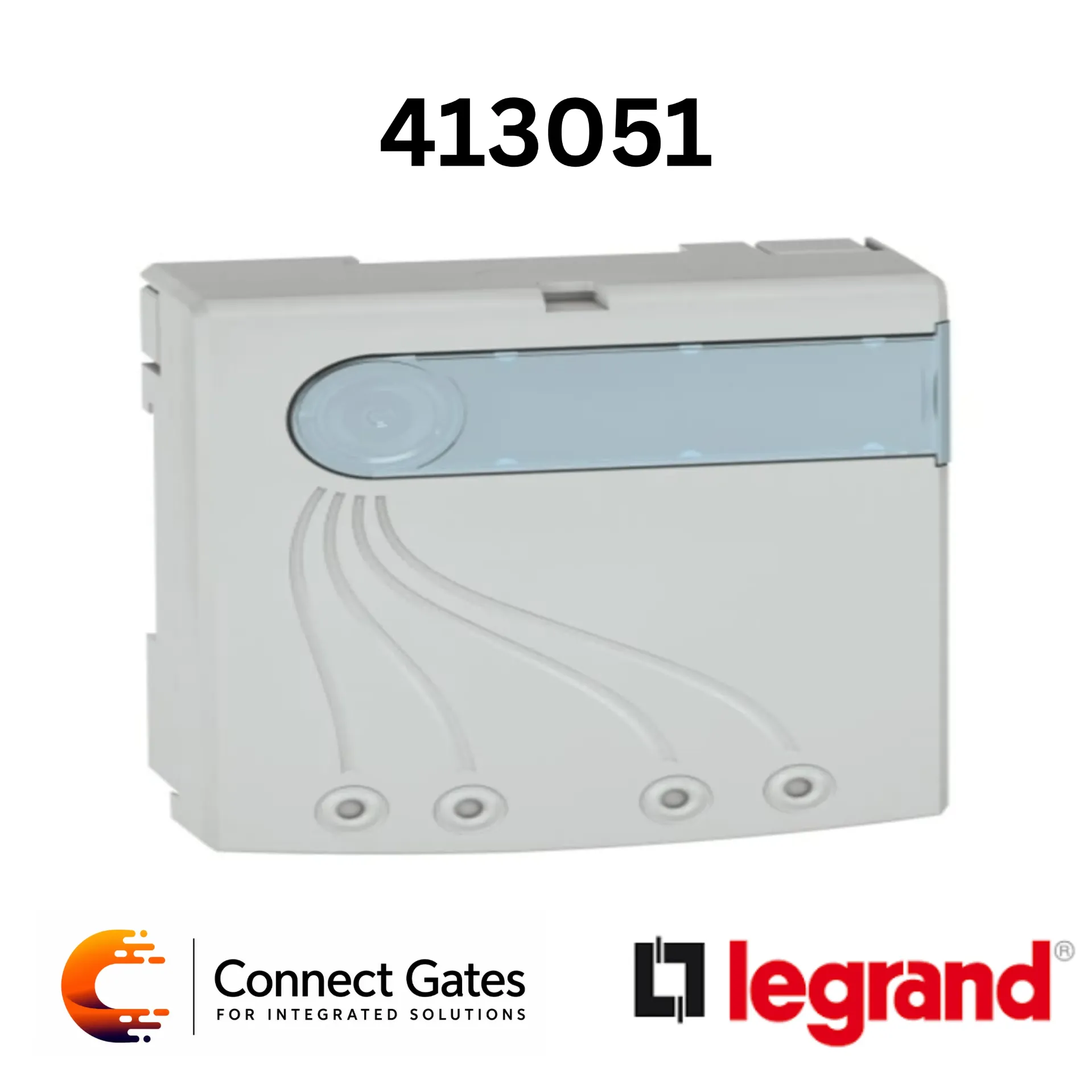 [413051] Legrand 4 130 51 Optical Telecommunications Outlet – FTTH OTO with 4 SC/APC Connectors, DIN Rail / Wall Mount.