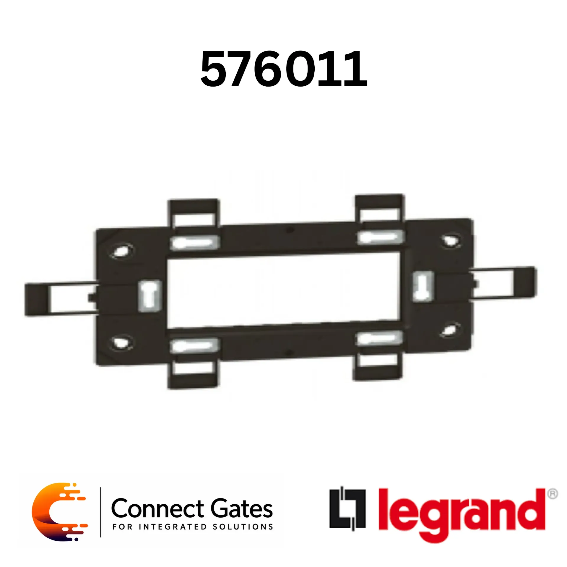 [576011] Legrand Arteor 5 760 11 Support Frame – 4 Modules, Franco-Belgian and German Standard, Screw Fixing.