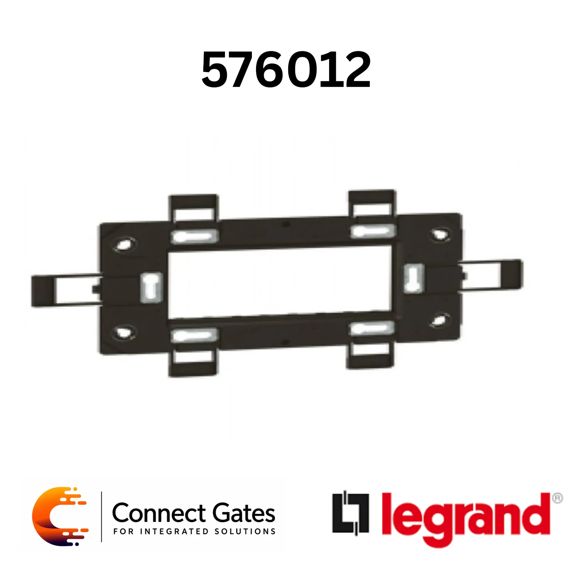 Legrand Arteor 5 760 12 Support Frame – 6 Modules, Franco-Belgian and German Standard, Horizontal Mechanism, Screw Fixing.