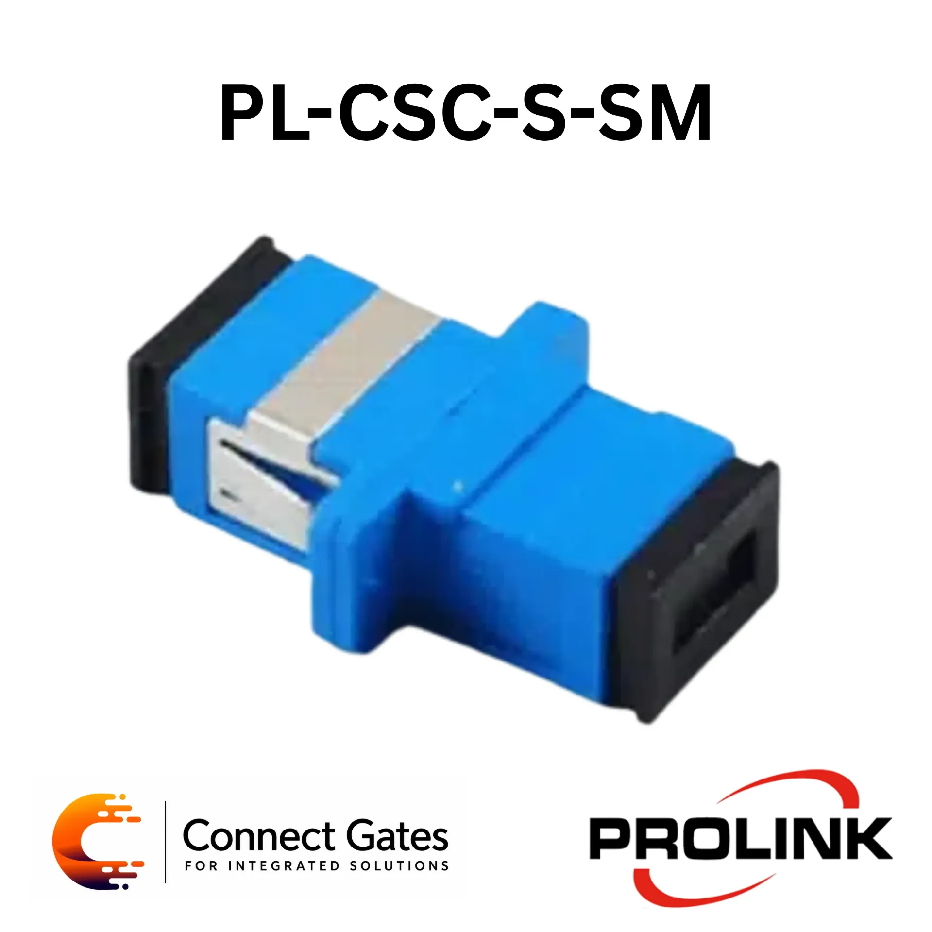 Prolink PL-CSC-S-SM SC Simplex Single Mode Fibre Optic Coupler – SM 9/125, Blue, Low Insertion Loss