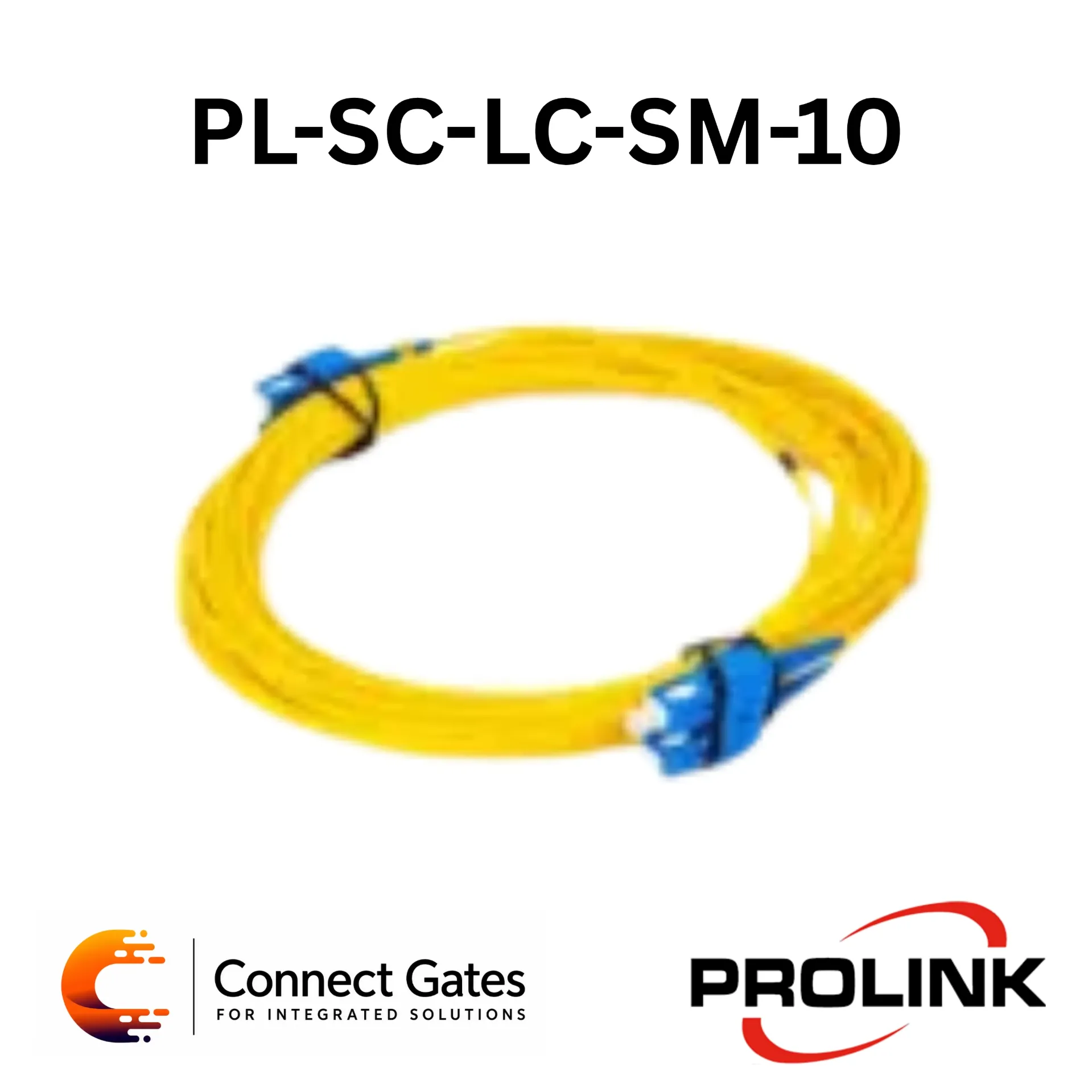 Prolink PL-SC-LC-SM-10 SC to LC Single Mode Fibre Optic Patch Cord – 9/125 μm, 10 Meter, LSZH Jacket