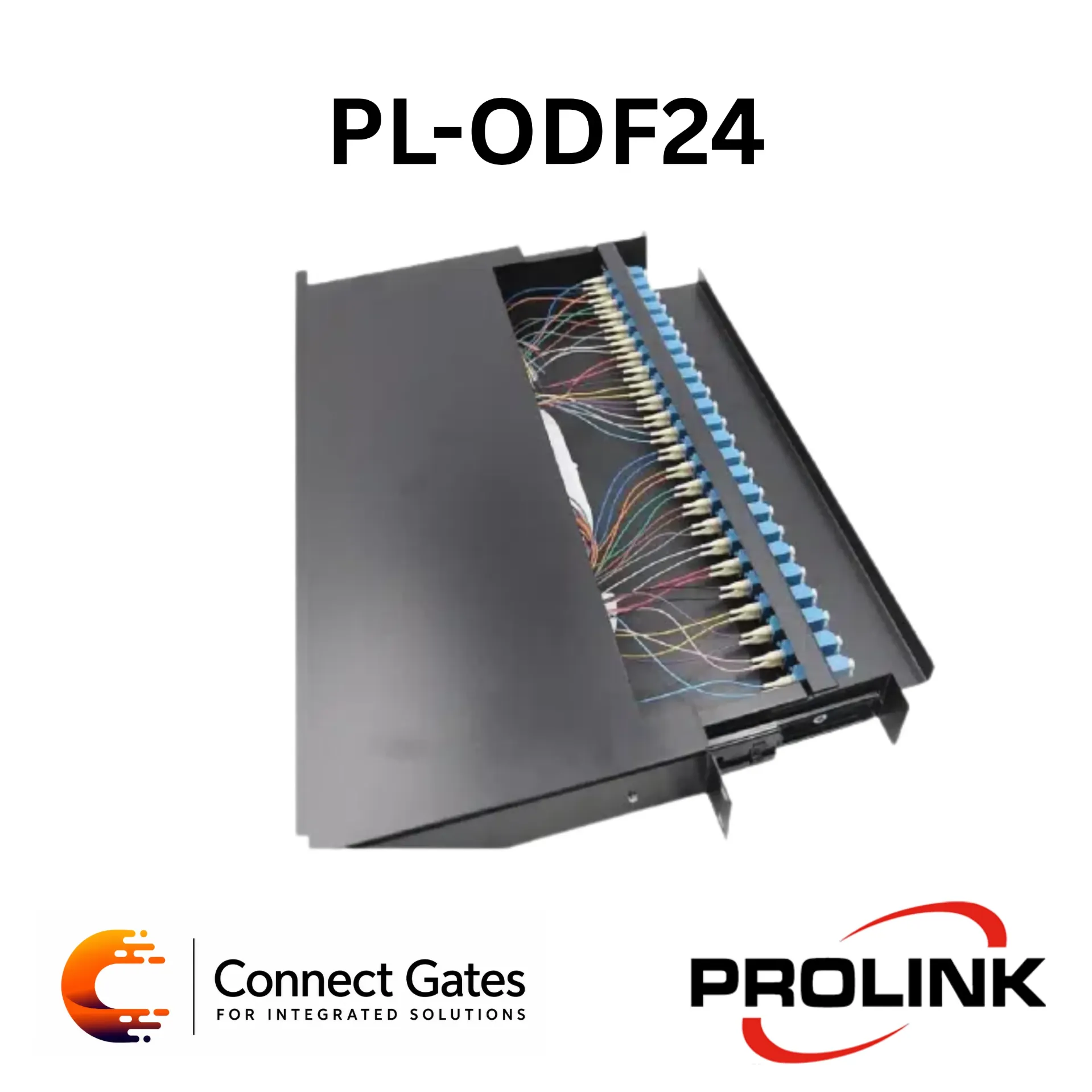 Prolink PL-ODF24 24-Port Rack Mount Fibre Optic Patch Panel – 19-Inch ODF, Sliding Type, Splicing & Termination Box
