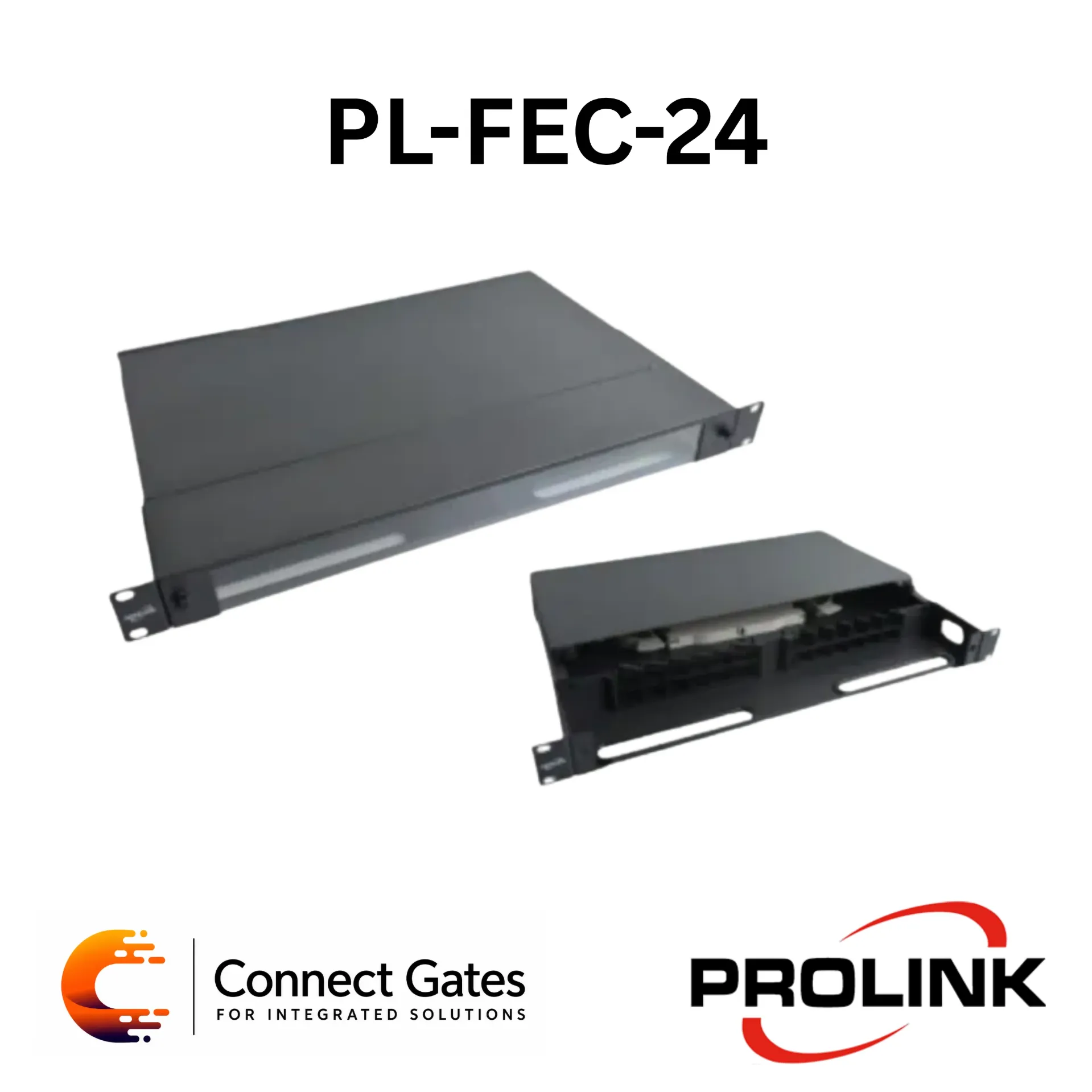 Prolink PL-FEC-24 24-Port Fibre Optic Termination Box – Wall Mount Fibre Enclosure, Splicing & Distribution Box