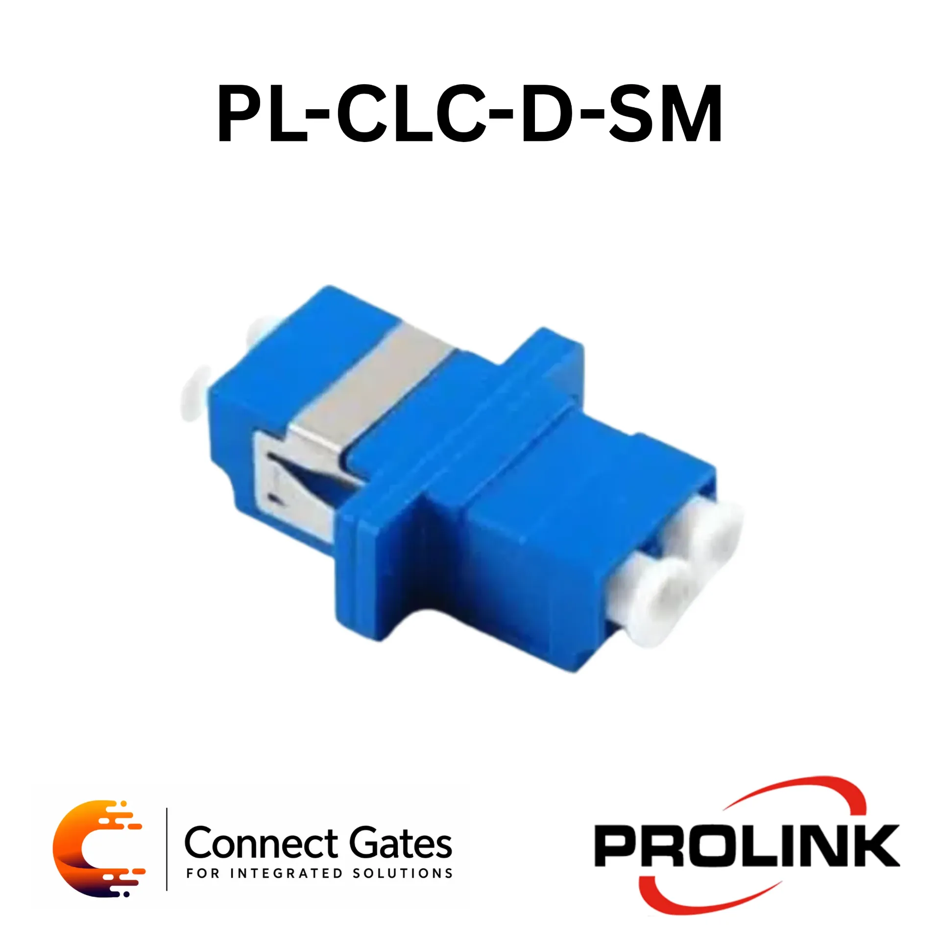 [PL-CLC-D-SM] Prolink PL-CLC-D-SM LC Duplex Single Mode Fibre Optic Coupler – SM 9/125, Blue, Low Insertion Loss