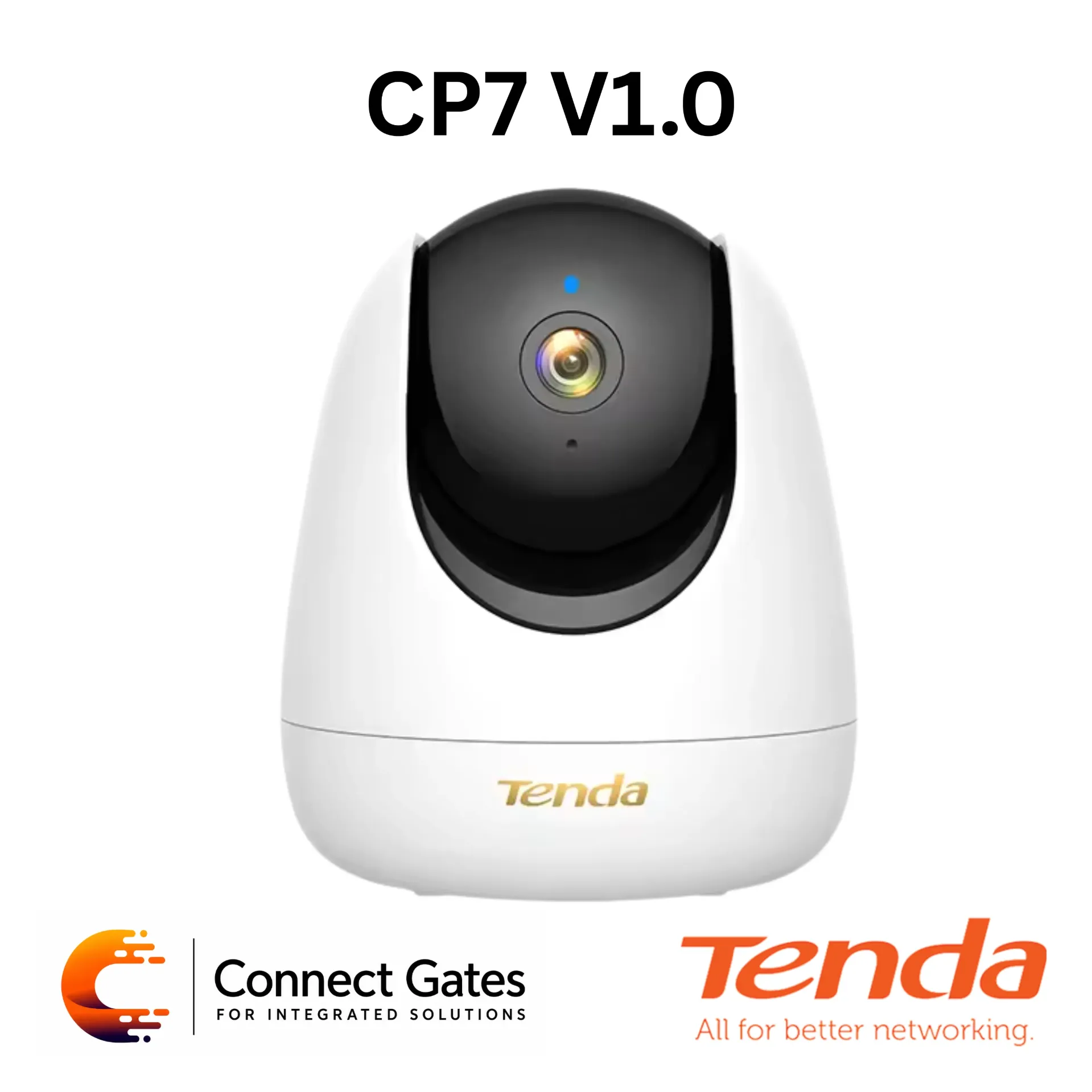 [CP7 V1.0] Tenda CP7 4MP Security Pan/Tilt Camera – Indoor 2K Wi-Fi Camera with Smart Motion Detection, Tracking & Two-Way Audio