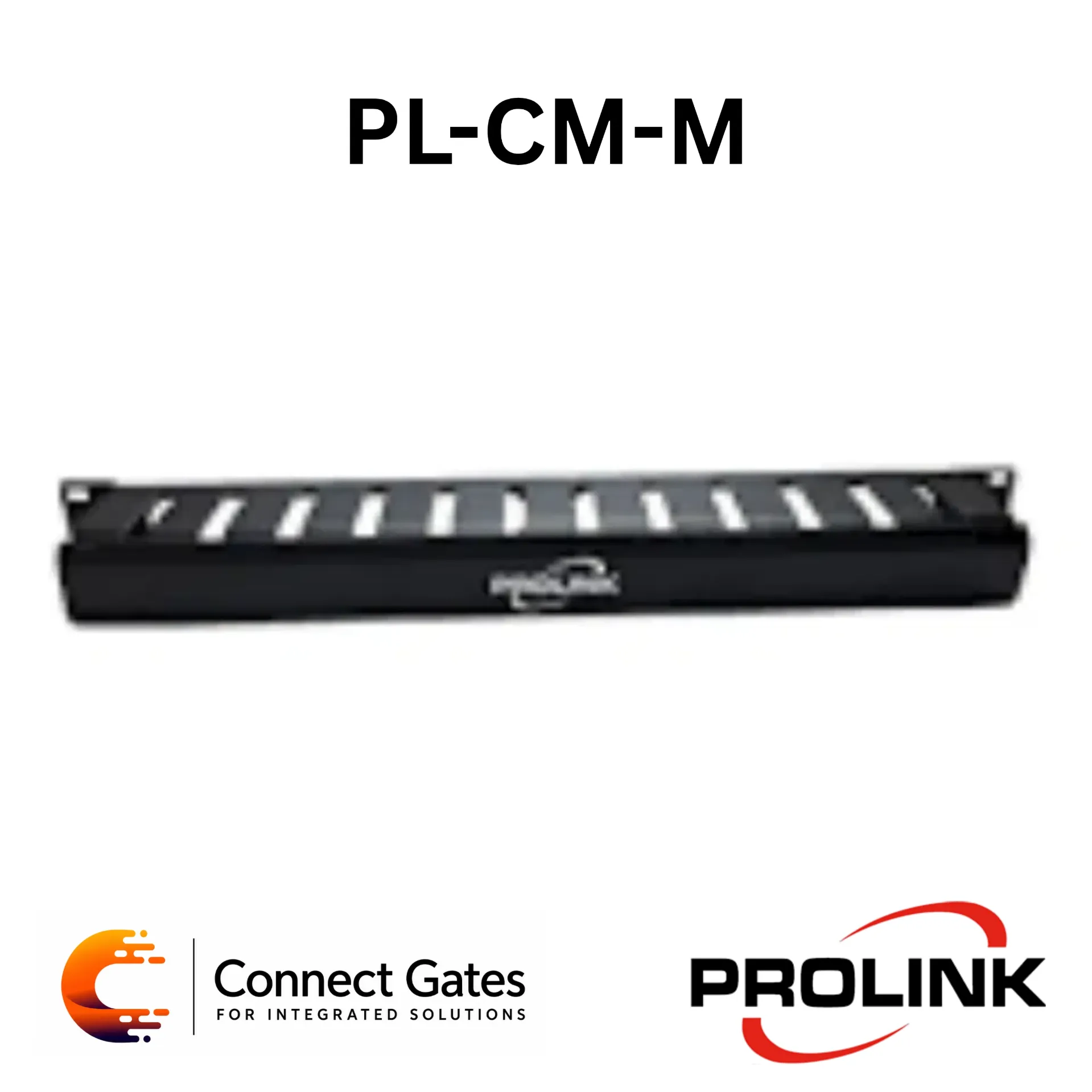 [PL-CM-M] Prolink PL-CM-M 1U Metal Cable Manager – 19-Inch Rack Mount Cable Organizer for Network Cabinets