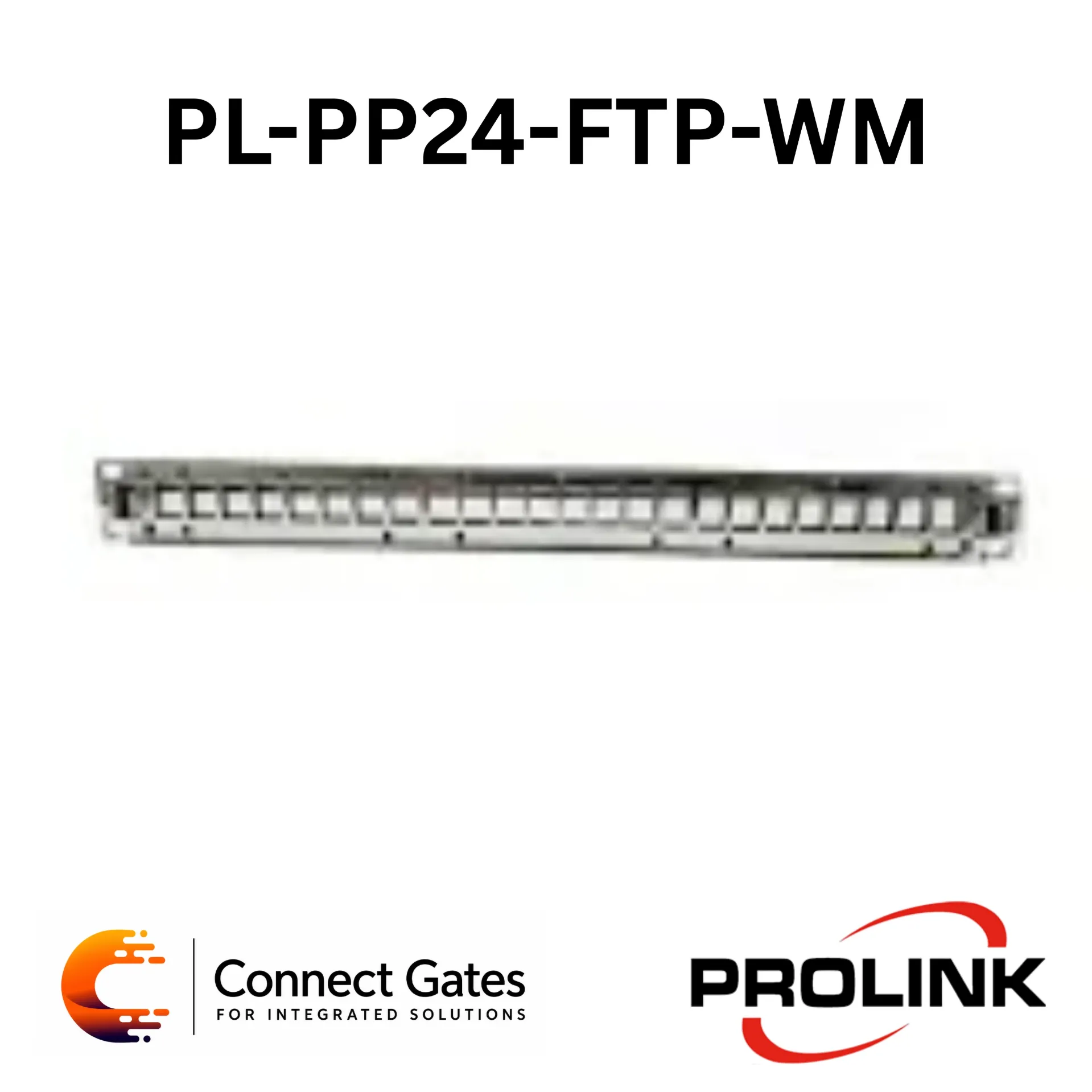 [PL-PP24-FTP-WM] Prolink PL-PP24-FTP-WM Cat6 FTP 24-Port Wall Mount Patch Panel – Shielded RJ45 Network Panel for Structured Cabling