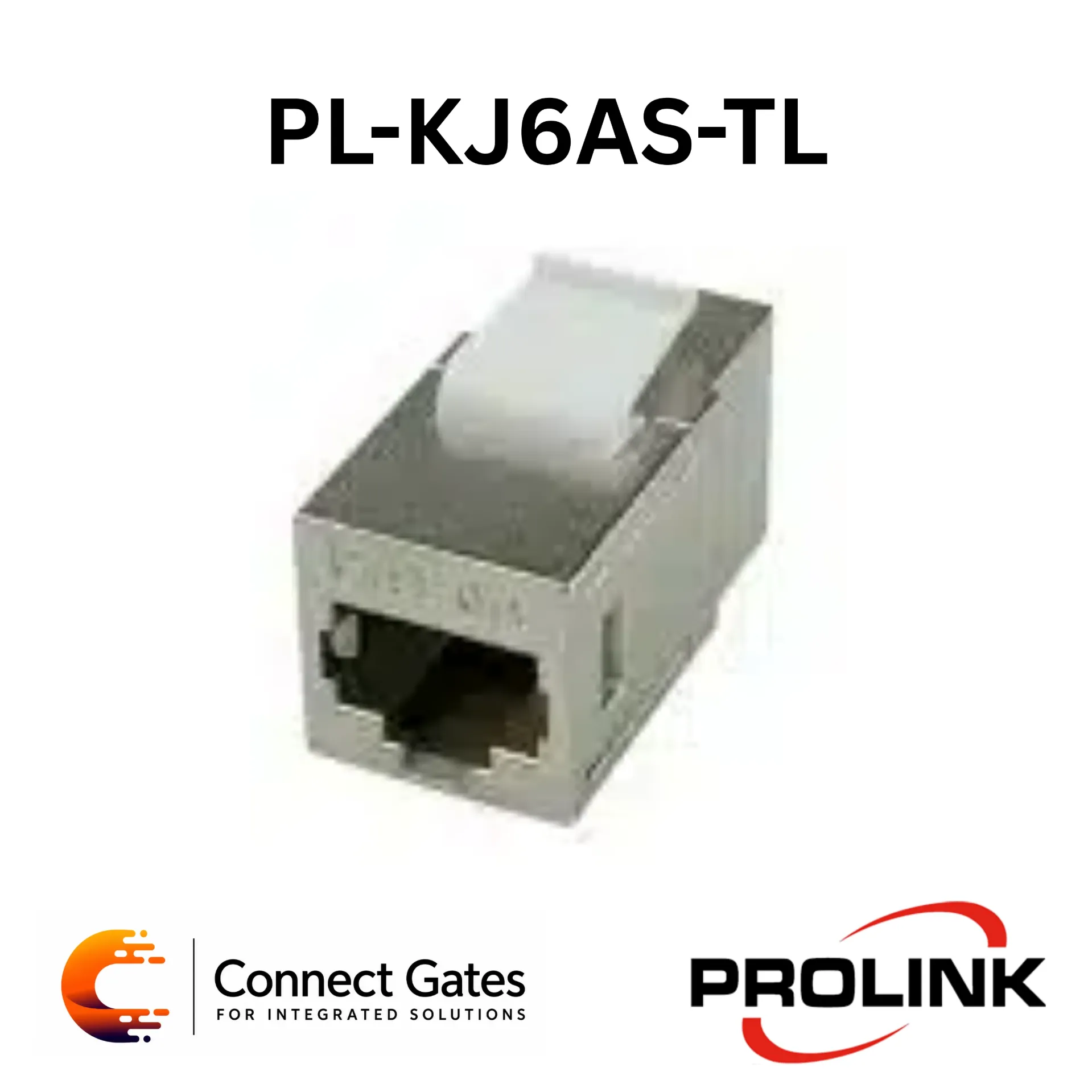 [PL-KJ6AS-TL] Prolink PL-KJ6AS-TL Cat6A Shielded Toolless Keystone Jack – RJ45 FTP/STP Network Module for High-Speed Structured Cabling