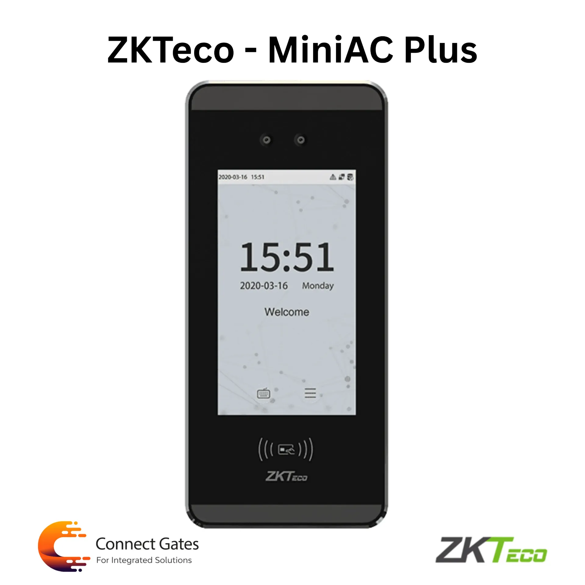 [MiniAC Plus] ZKTeco MiniAC Plus – Visible Light Face Recognition Access Control & Attendance Device