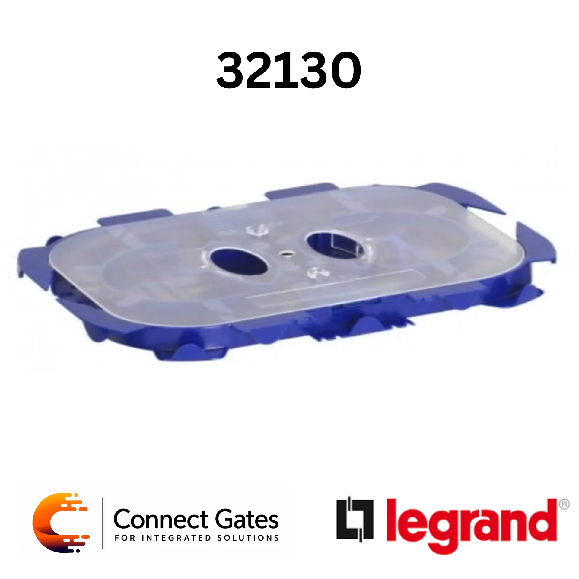 [32130] Legrand 0 321 30 Cassette for Pigtails – 24-Fibre Splice & Coiling Cassette for 19” Modular Fibre Optic Drawers.